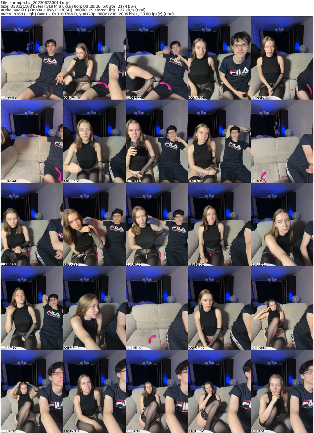 Preview thumb from shrimprolls on 2023-08-23 @ bongacams