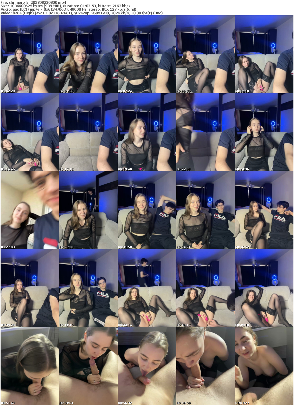 Preview thumb from shrimprolls on 2023-08-23 @ bongacams