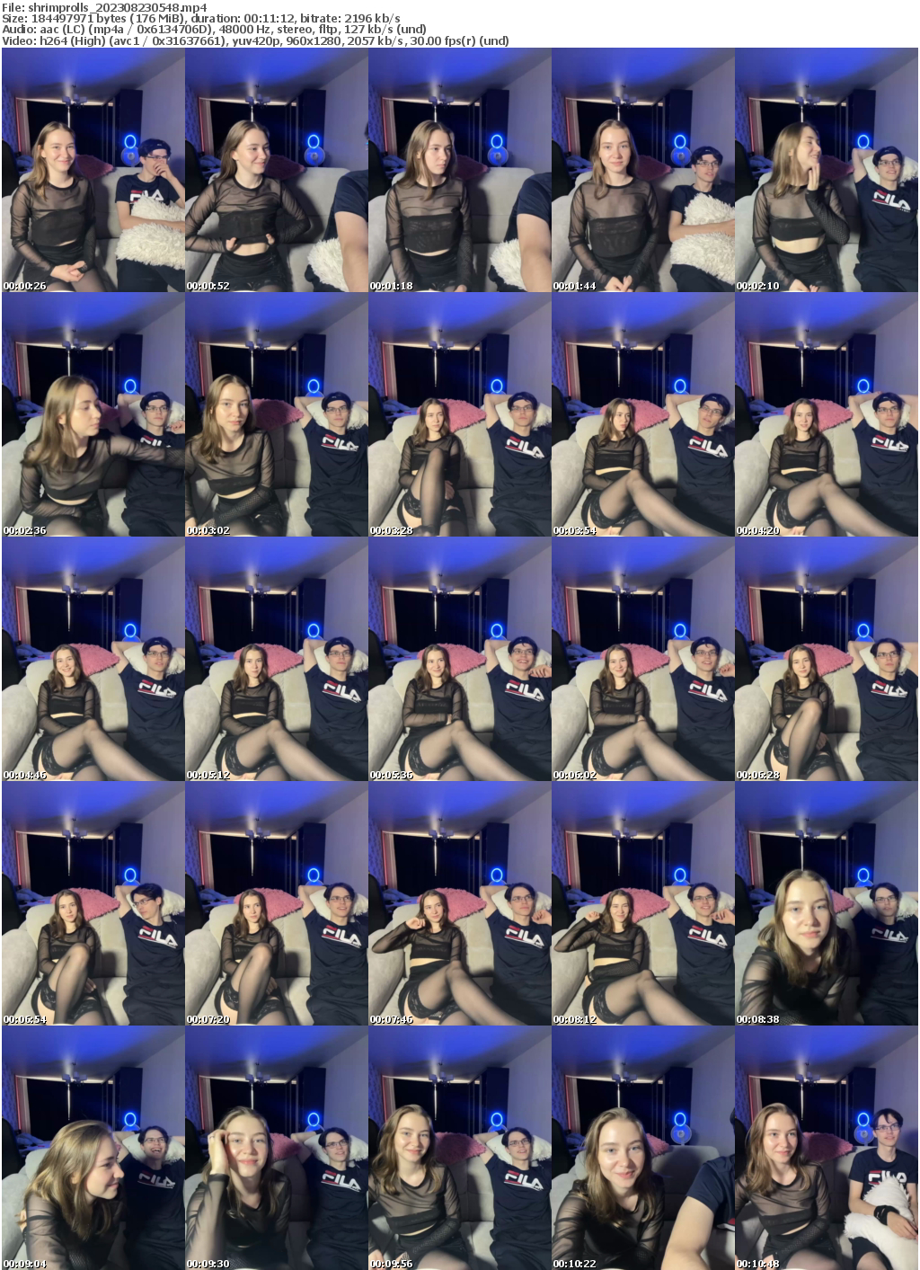 Preview thumb from shrimprolls on 2023-08-23 @ bongacams