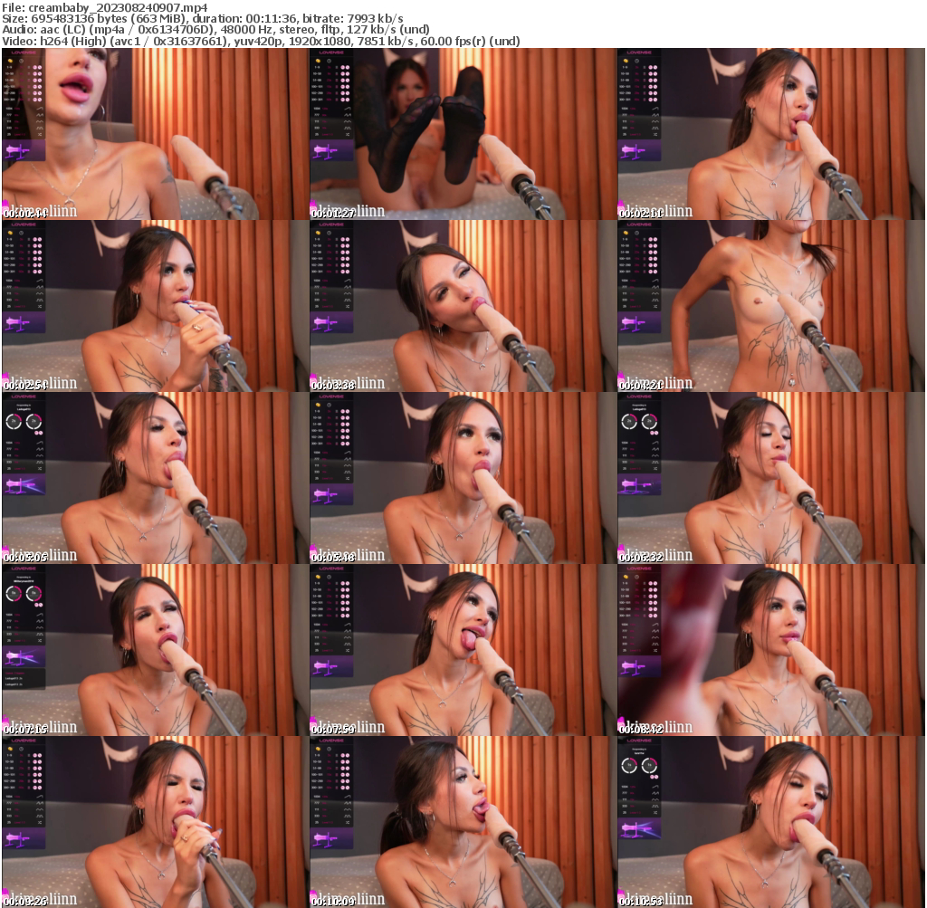 Preview thumb from creambaby on 2023-08-24 @ bongacams