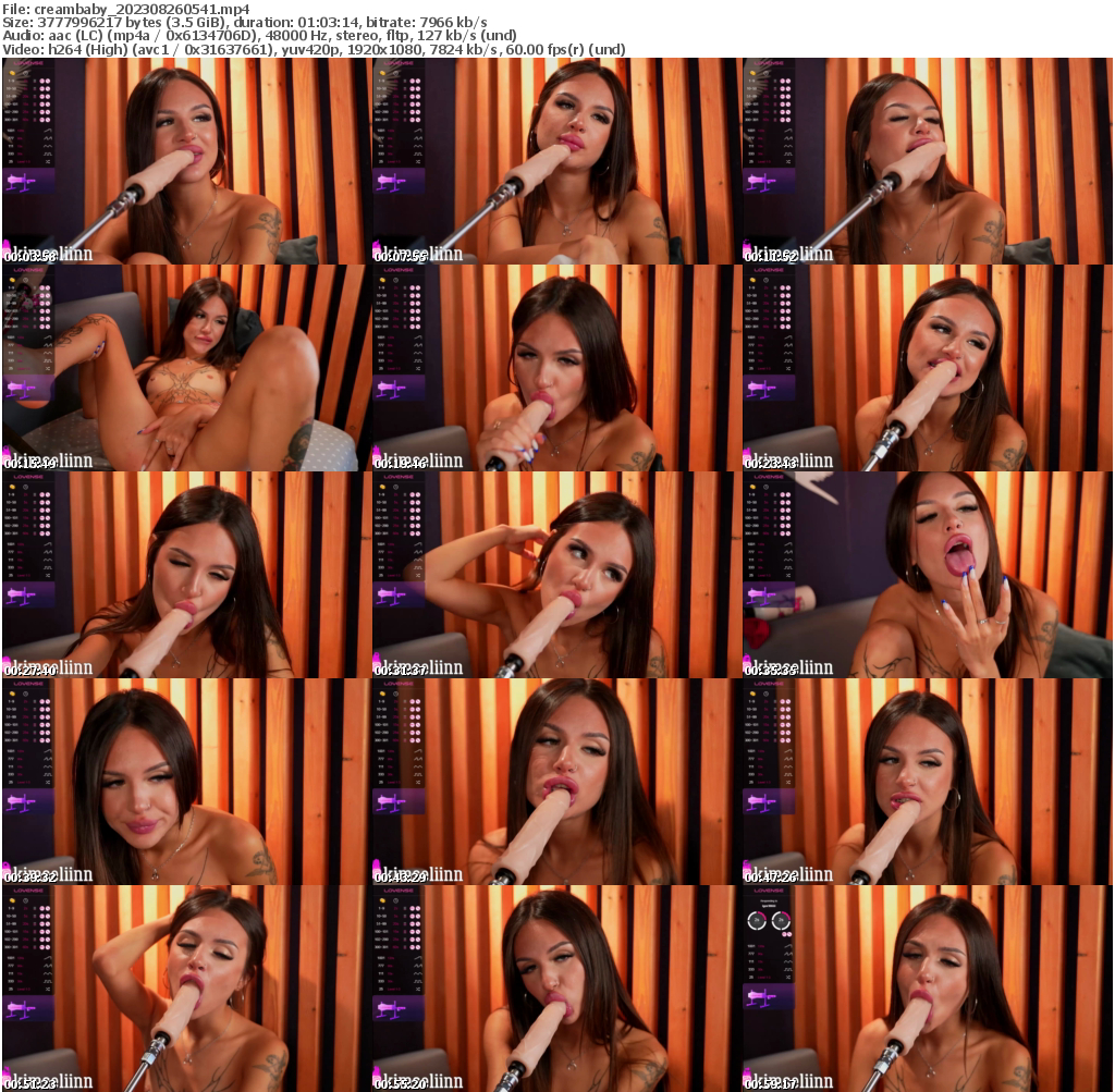 Preview thumb from creambaby on 2023-08-26 @ bongacams