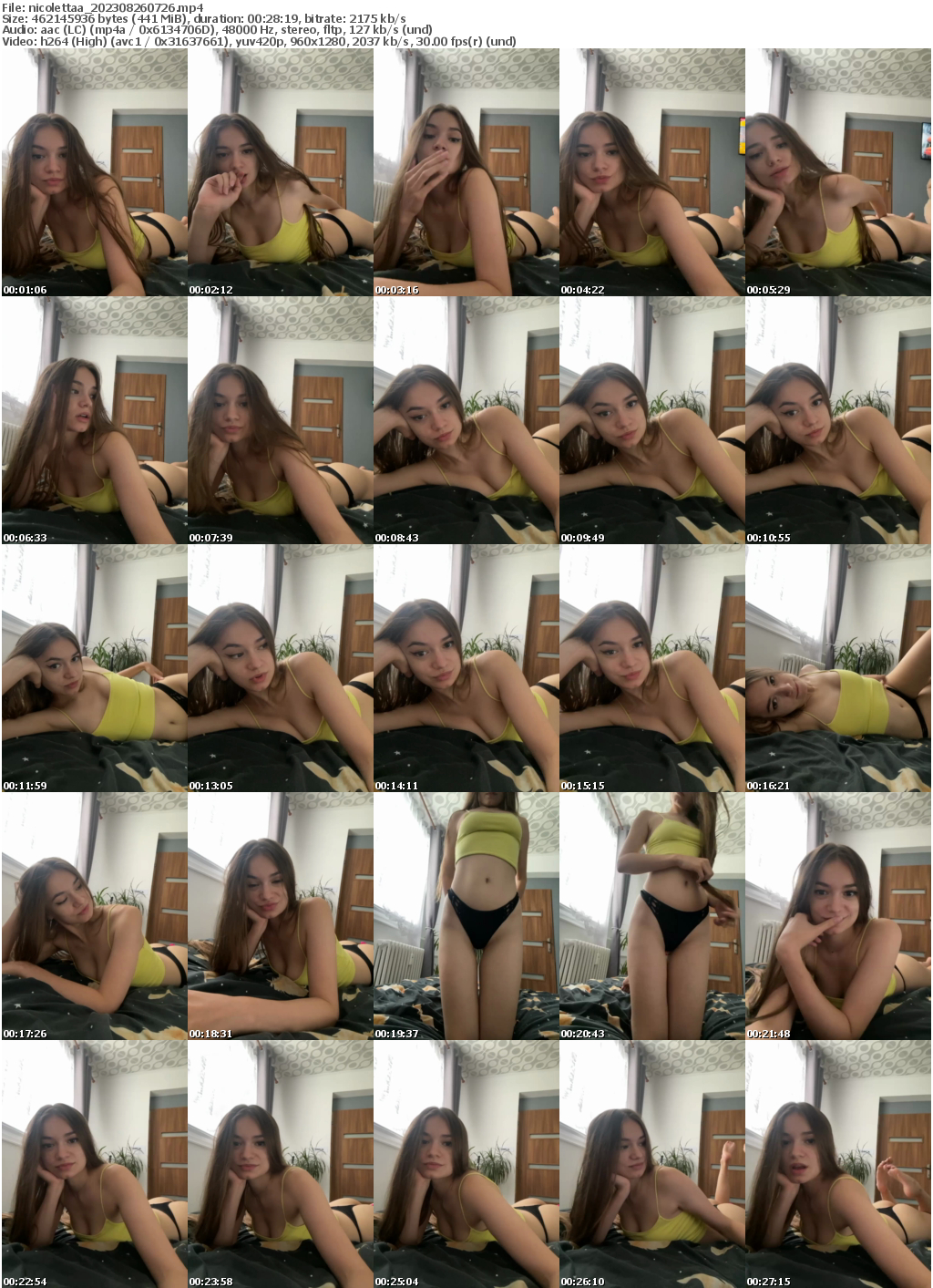 Preview thumb from nicolettaa on 2023-08-26 @ bongacams