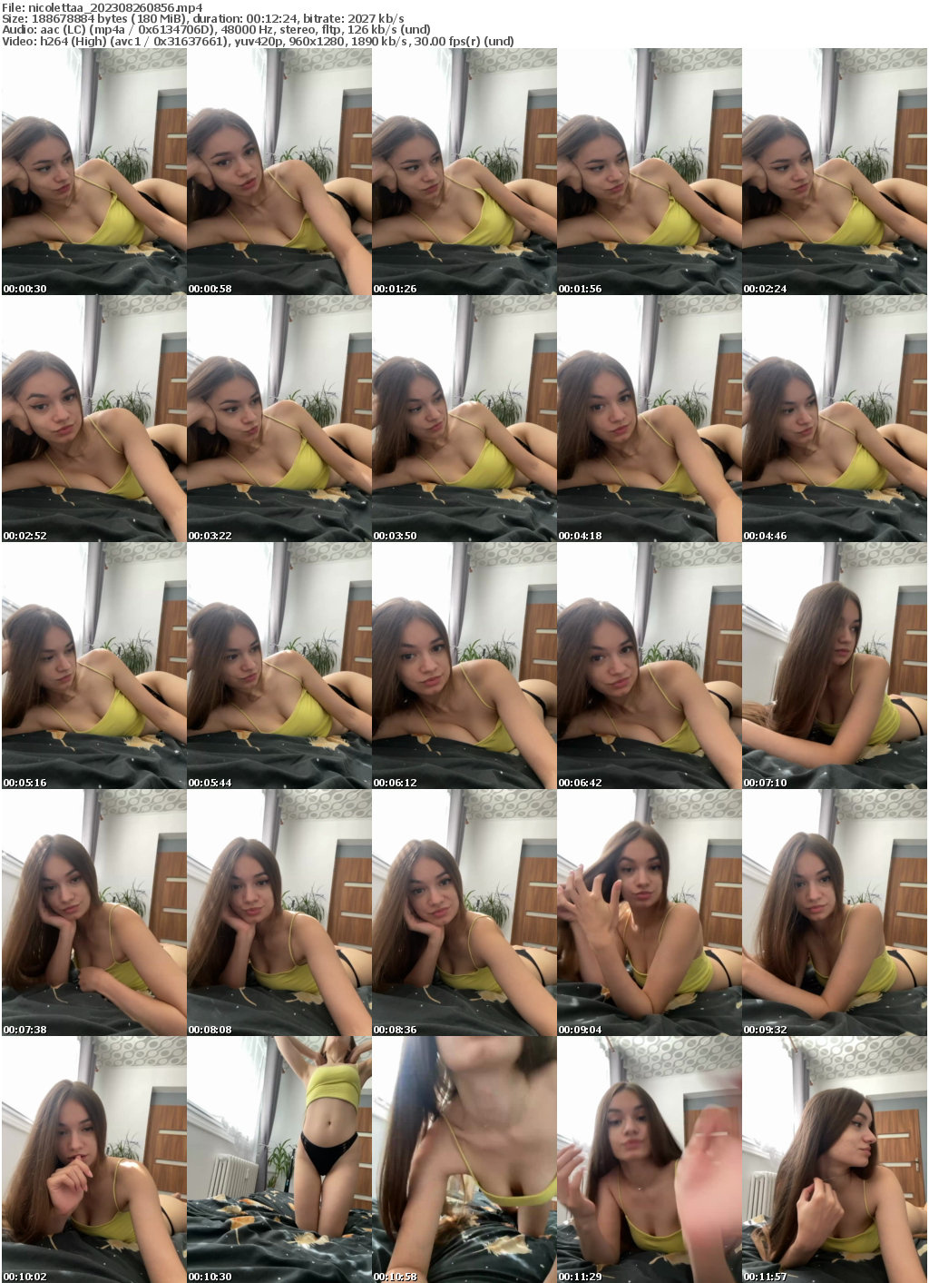 Preview thumb from nicolettaa on 2023-08-26 @ bongacams