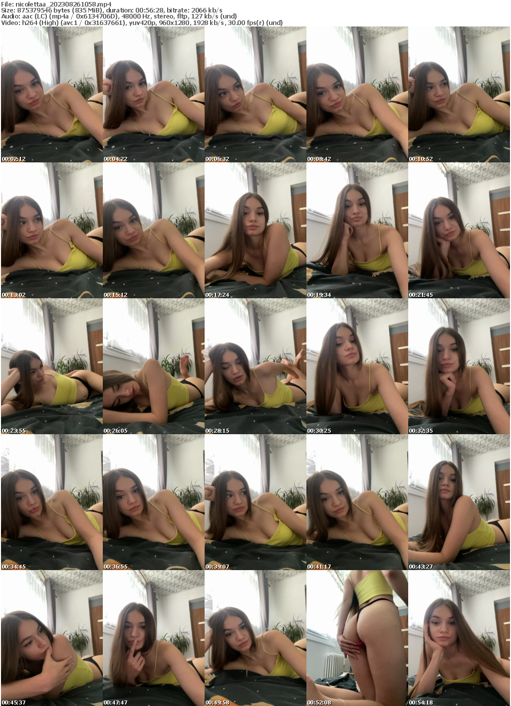 Preview thumb from nicolettaa on 2023-08-26 @ bongacams