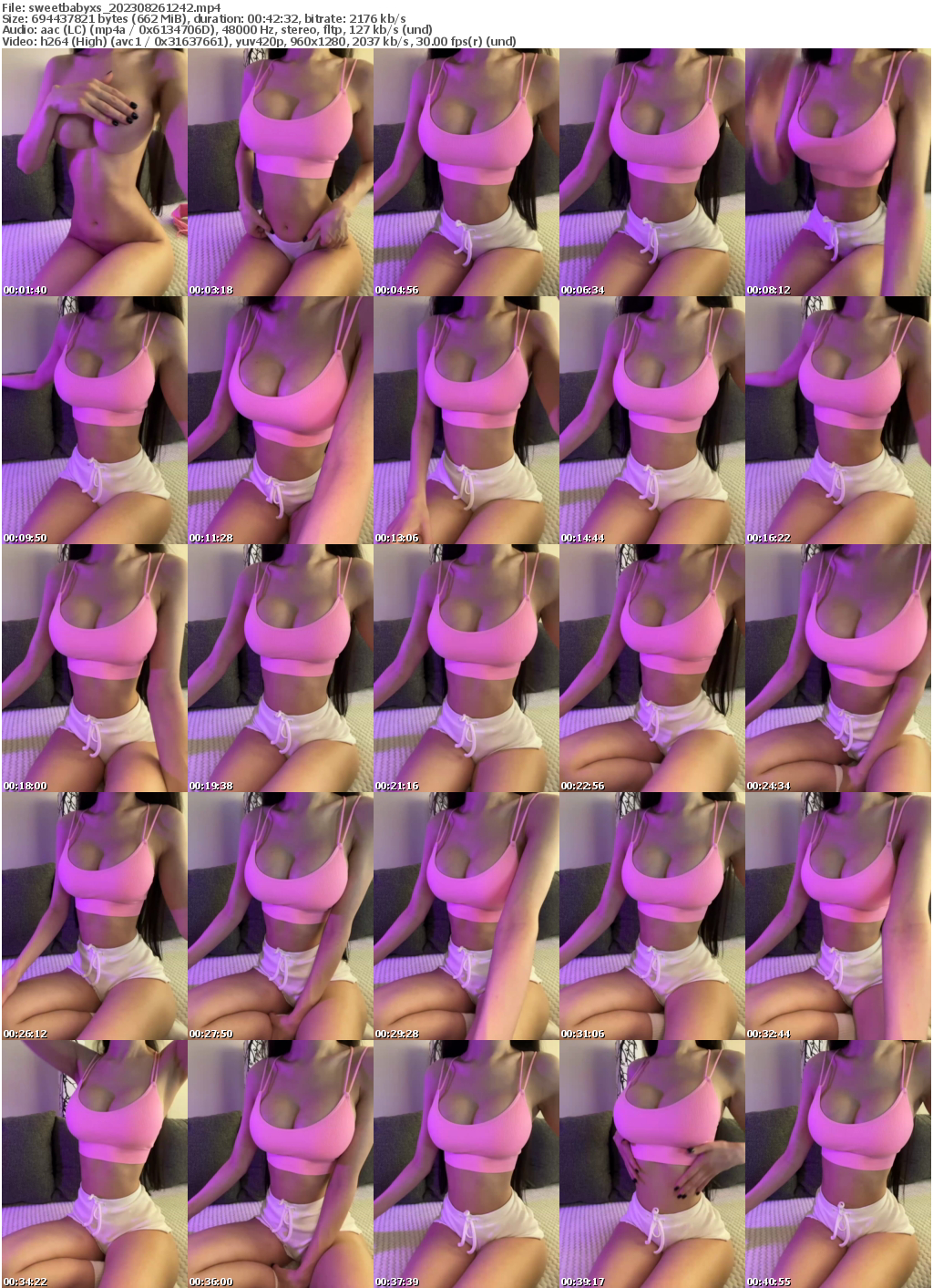 Preview thumb from sweetbabyxs on 2023-08-26 @ bongacams