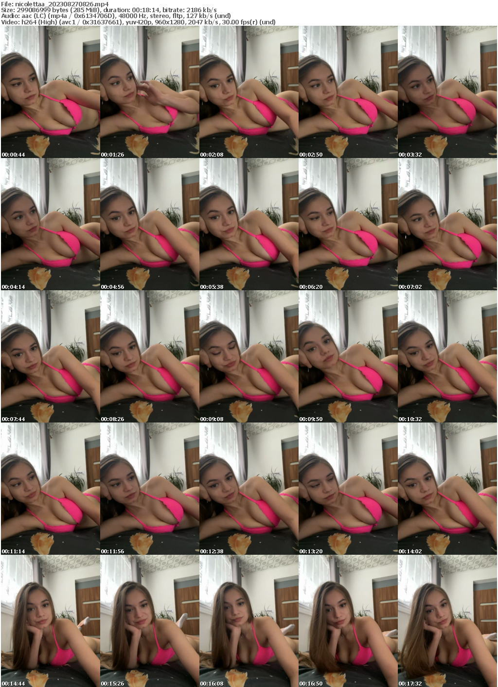 Preview thumb from nicolettaa on 2023-08-27 @ bongacams