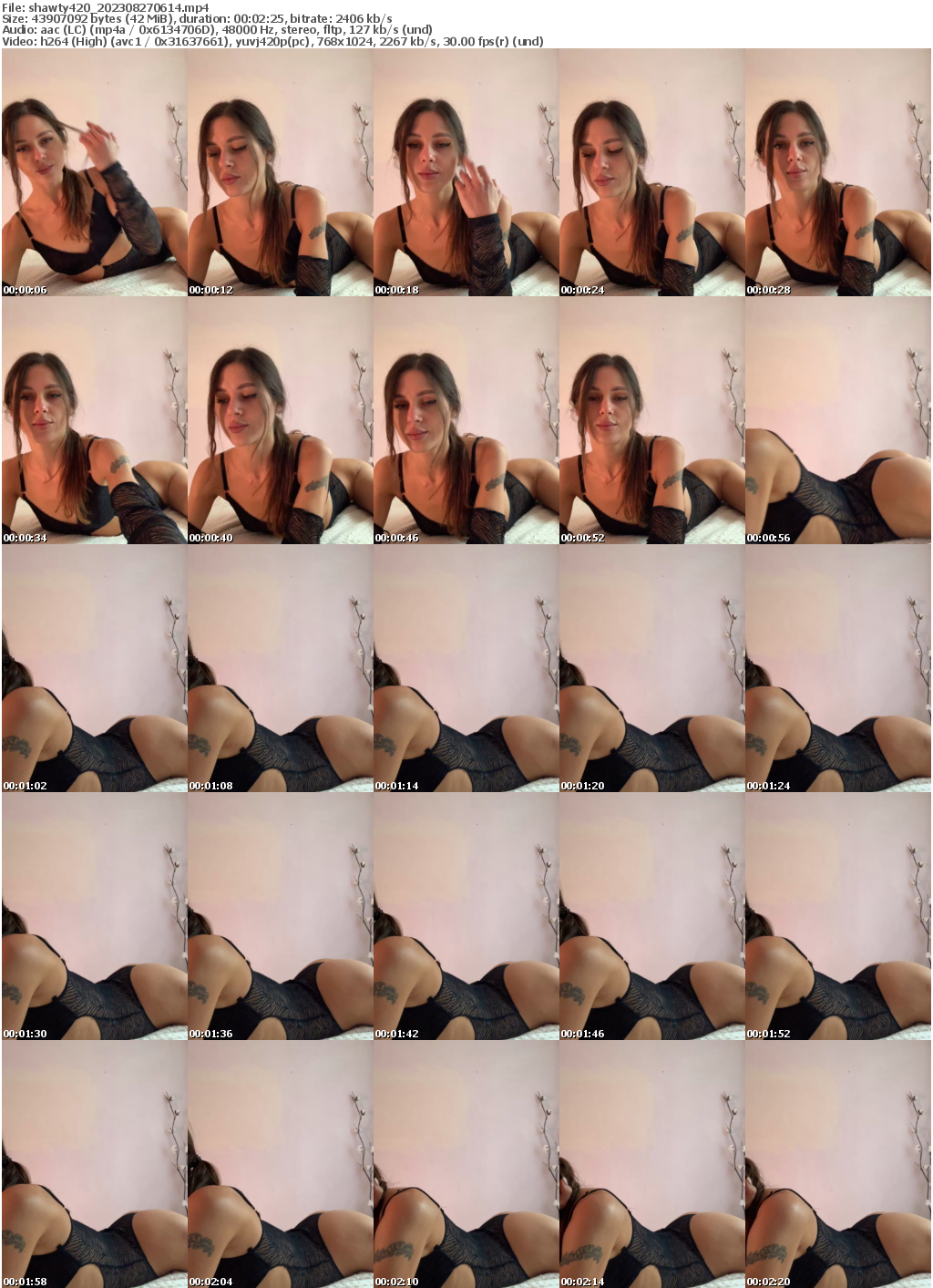 Preview thumb from shawty420 on 2023-08-27 @ bongacams