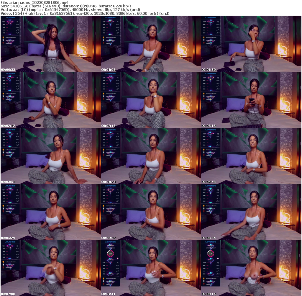 Preview thumb from ariannasins on 2023-08-28 @ bongacams