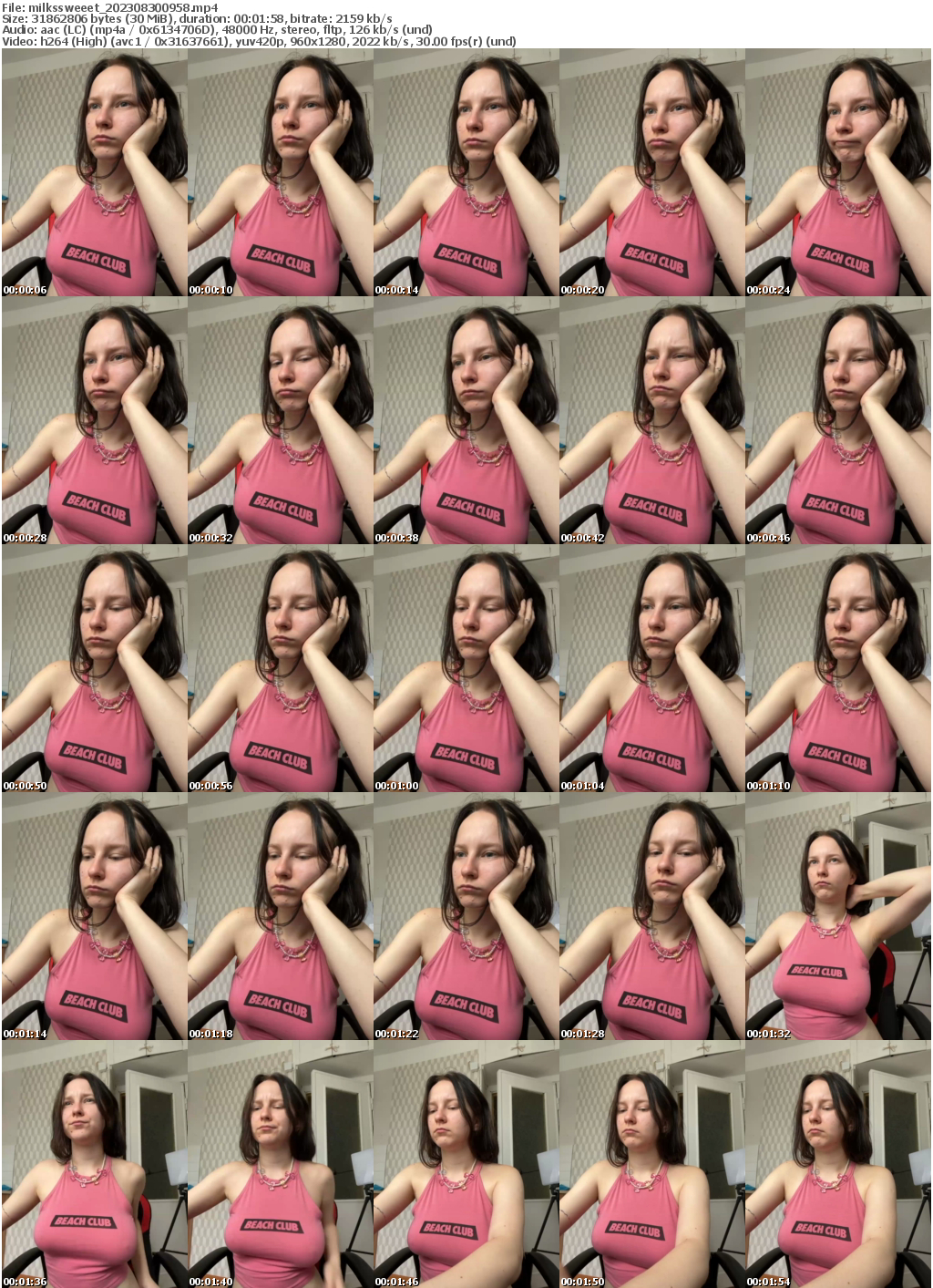 Preview thumb from milkssweeet on 2023-08-30 @ bongacams