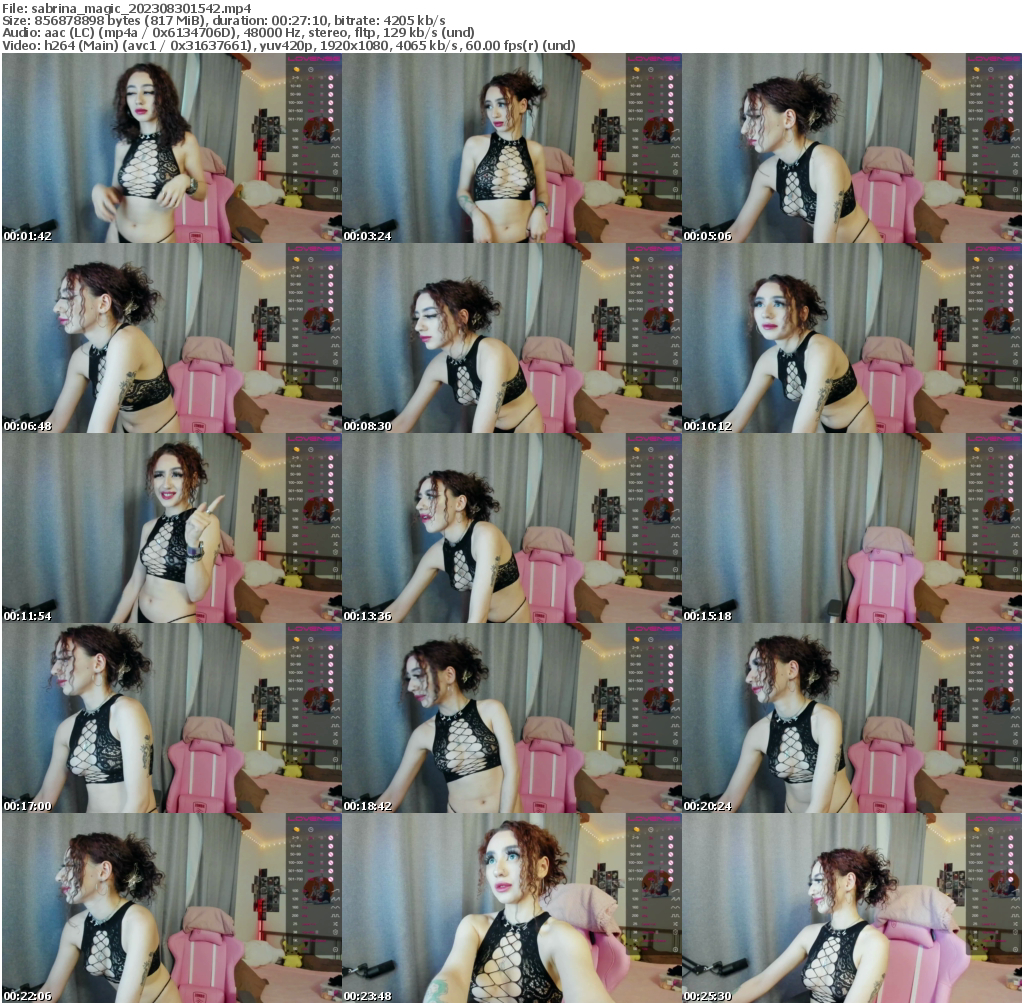 Preview thumb from sabrina_magic on 2023-08-30 @ bongacams