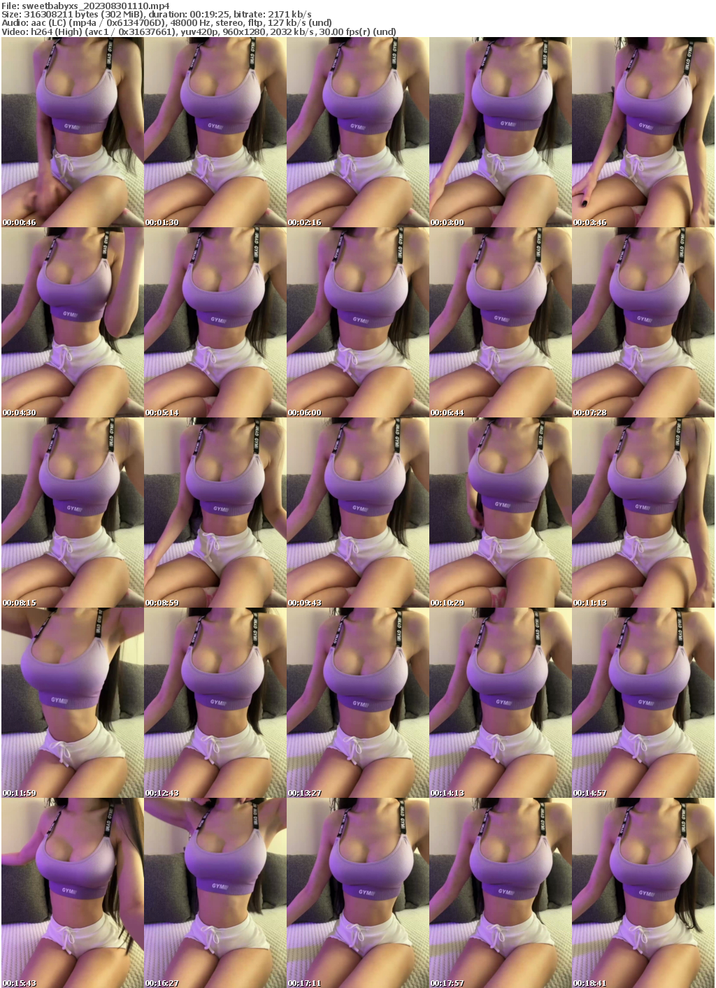 Preview thumb from sweetbabyxs on 2023-08-30 @ bongacams