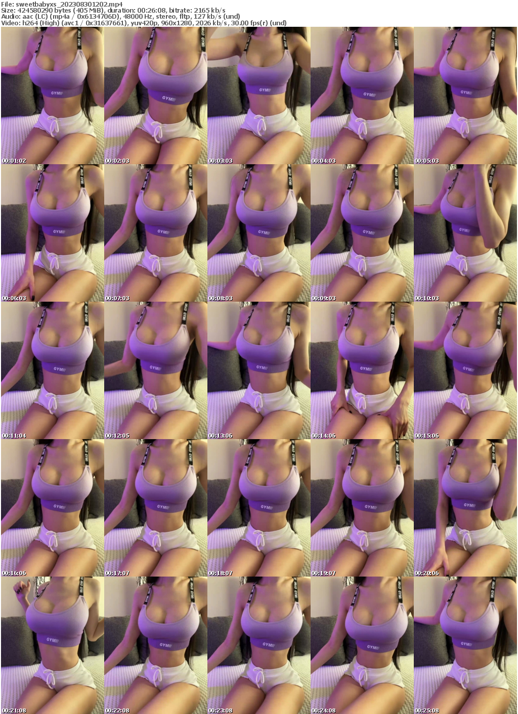 Preview thumb from sweetbabyxs on 2023-08-30 @ bongacams