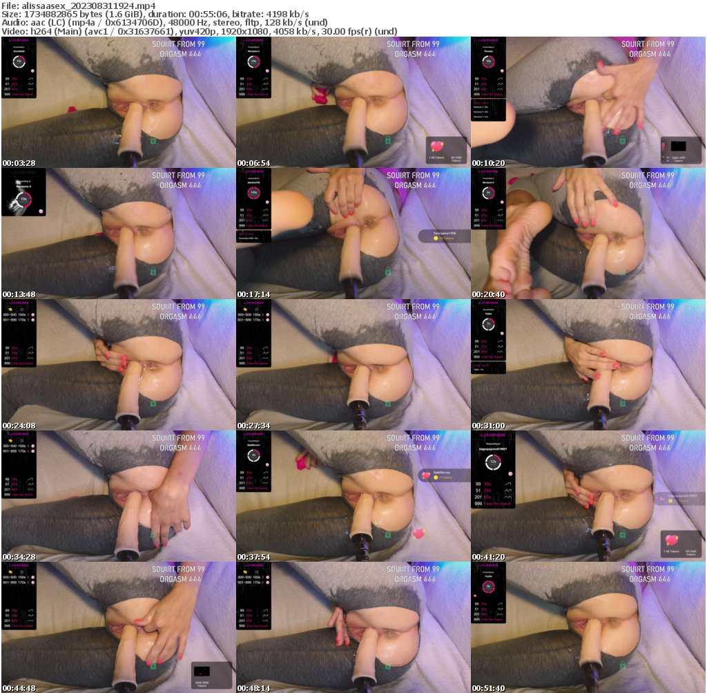 Preview thumb from alissaasex on 2023-08-31 @ bongacams