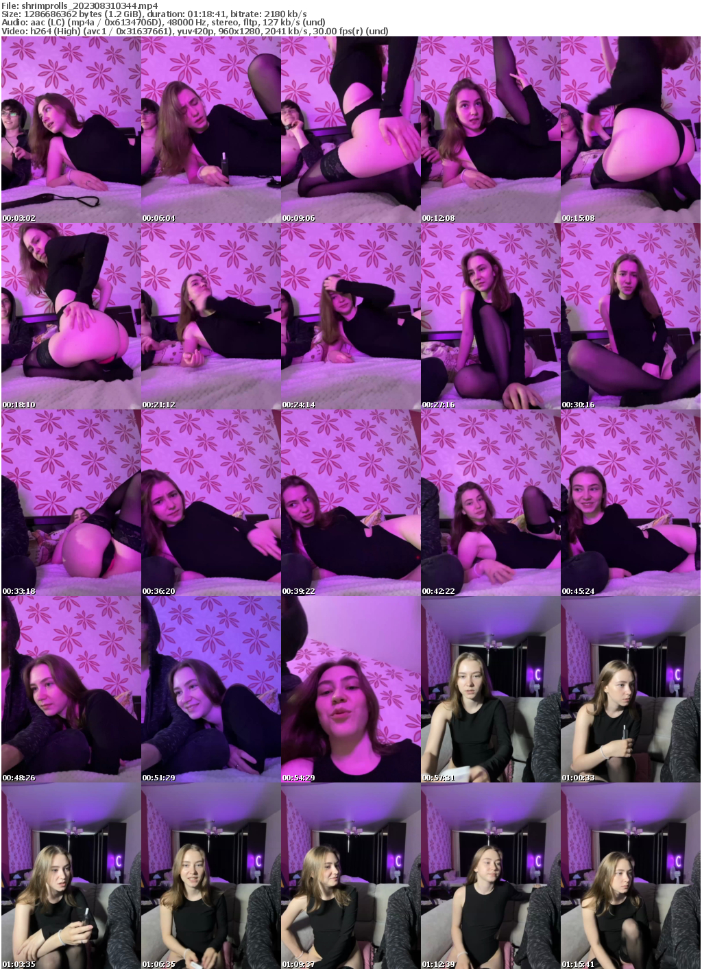 Preview thumb from shrimprolls on 2023-08-31 @ bongacams