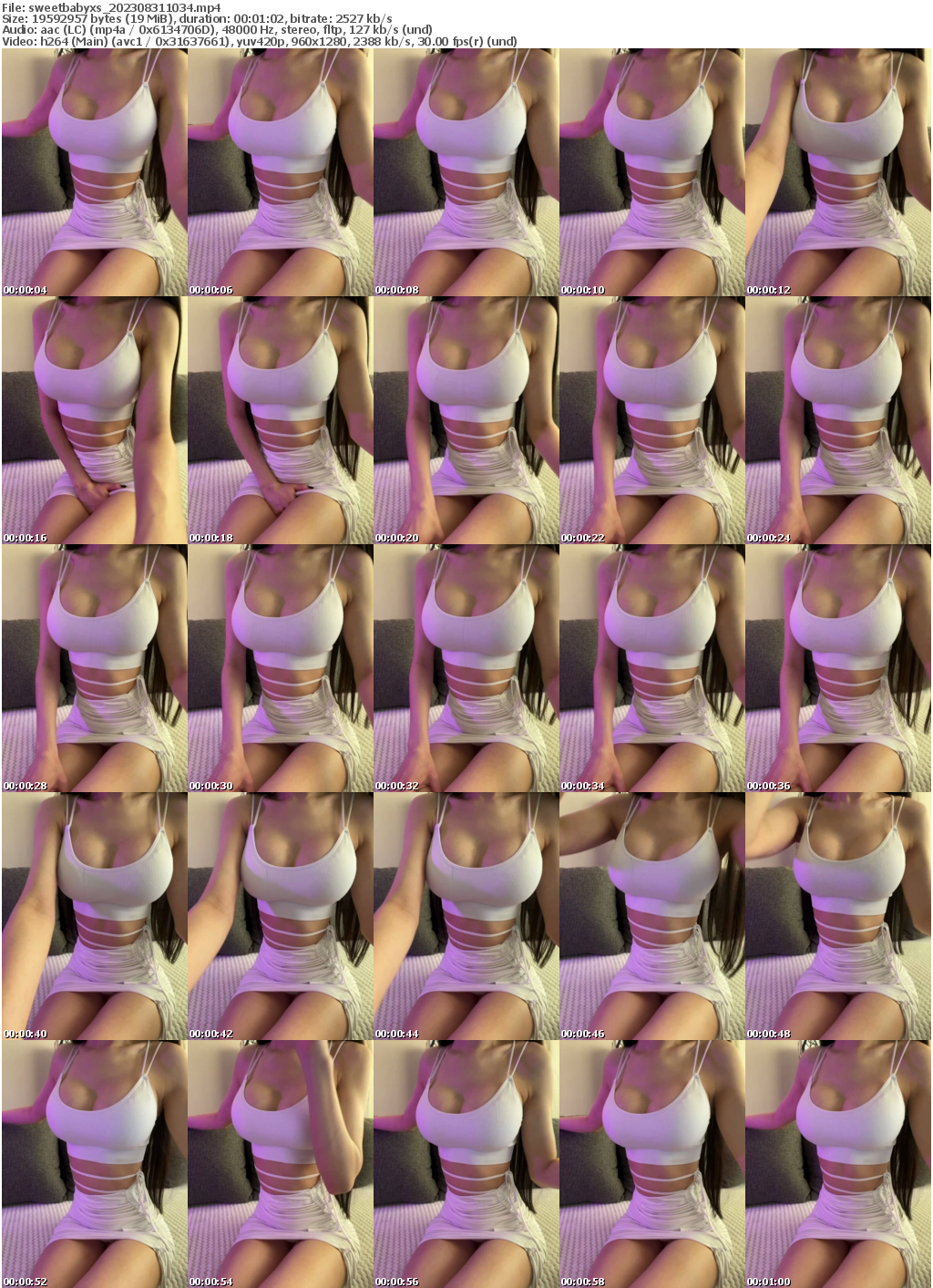 Preview thumb from sweetbabyxs on 2023-08-31 @ bongacams