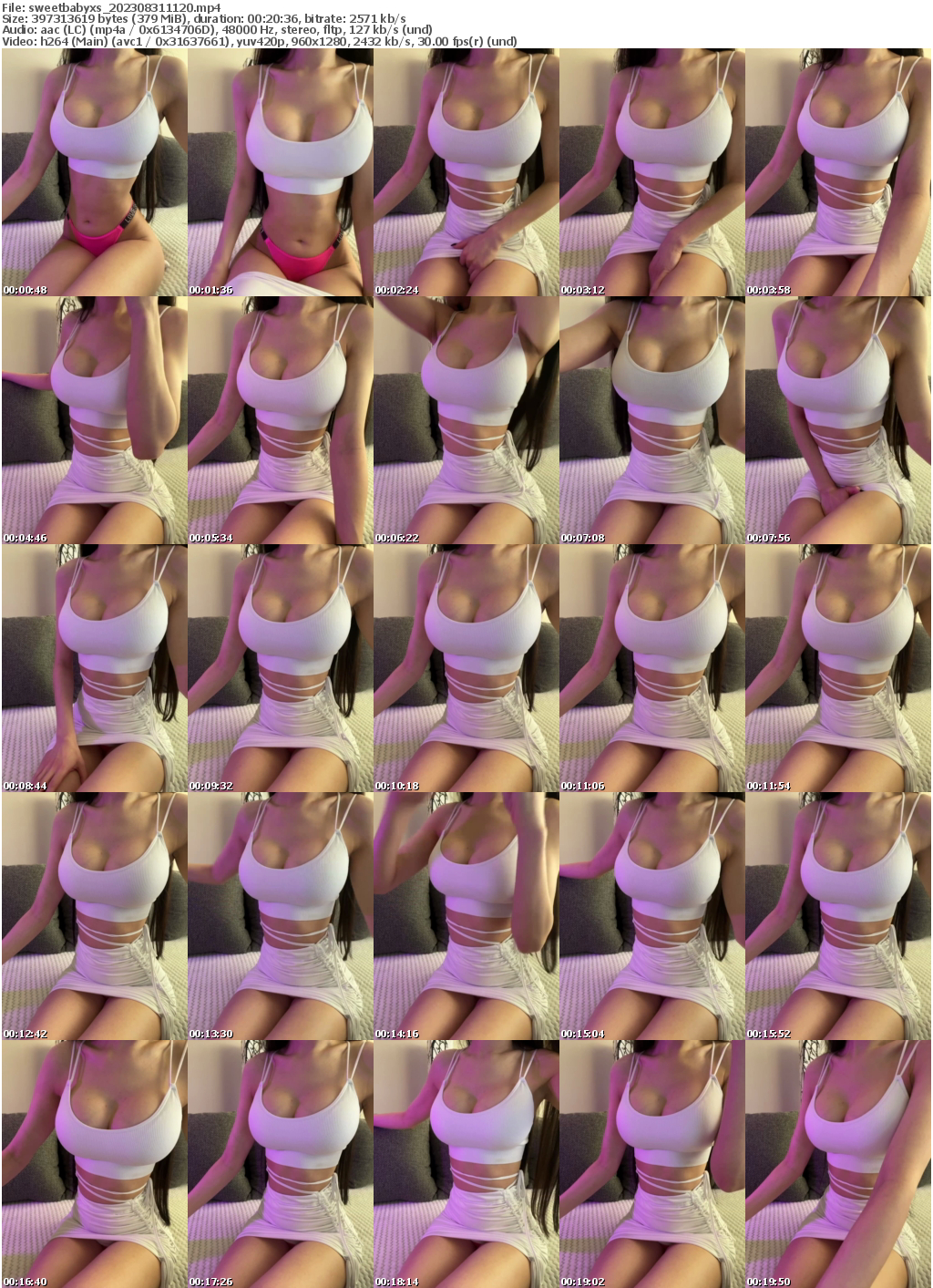 Preview thumb from sweetbabyxs on 2023-08-31 @ bongacams