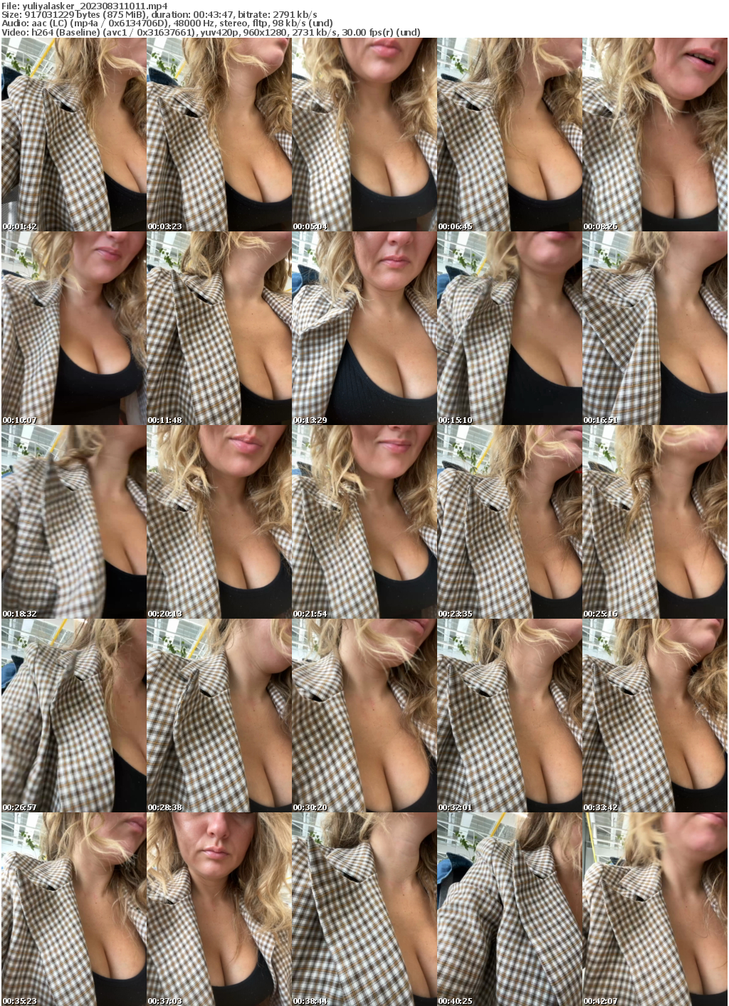 Preview thumb from yuliyalasker on 2023-08-31 @ bongacams