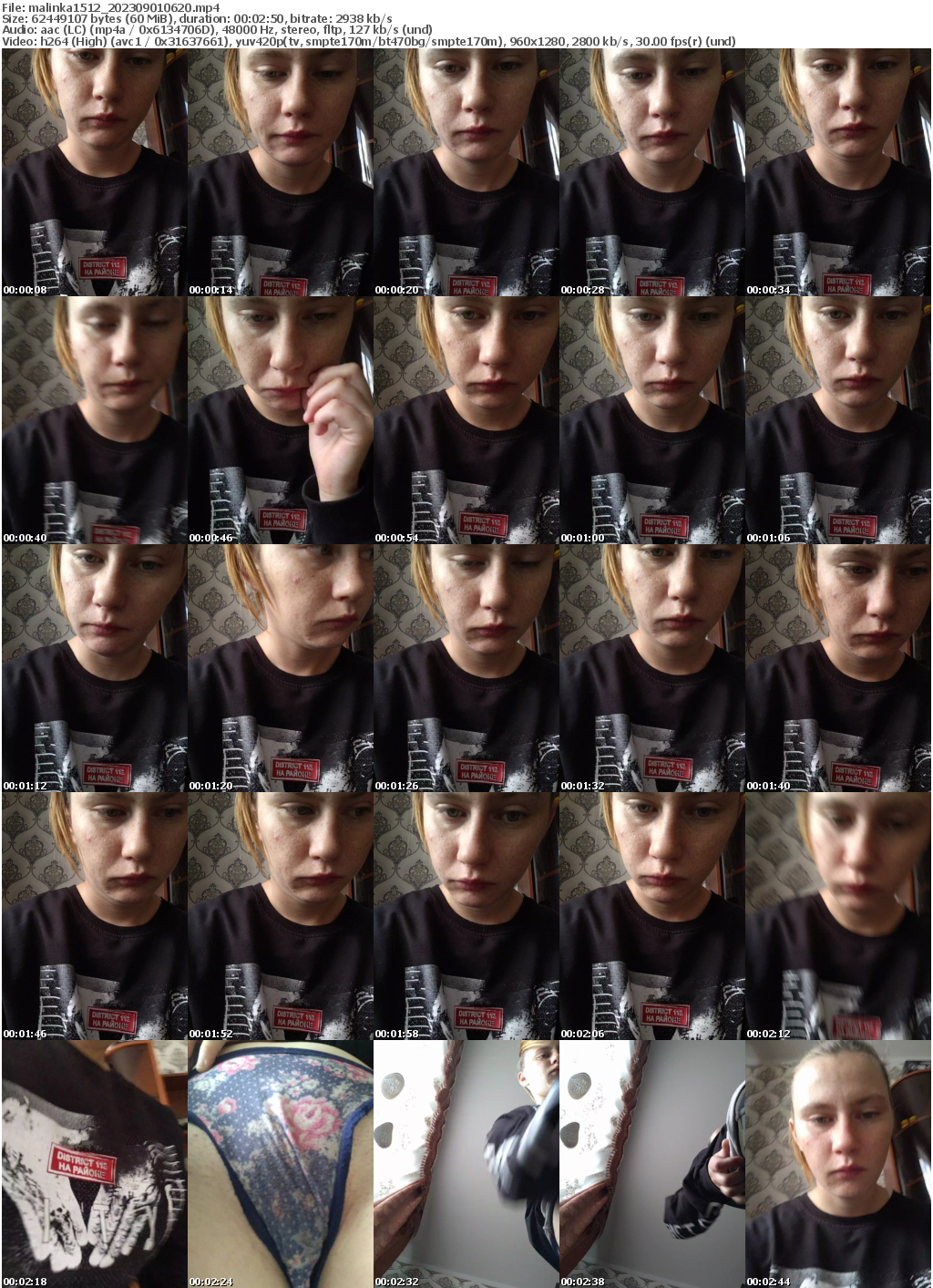 Preview thumb from malinka1512 on 2023-09-01 @ bongacams