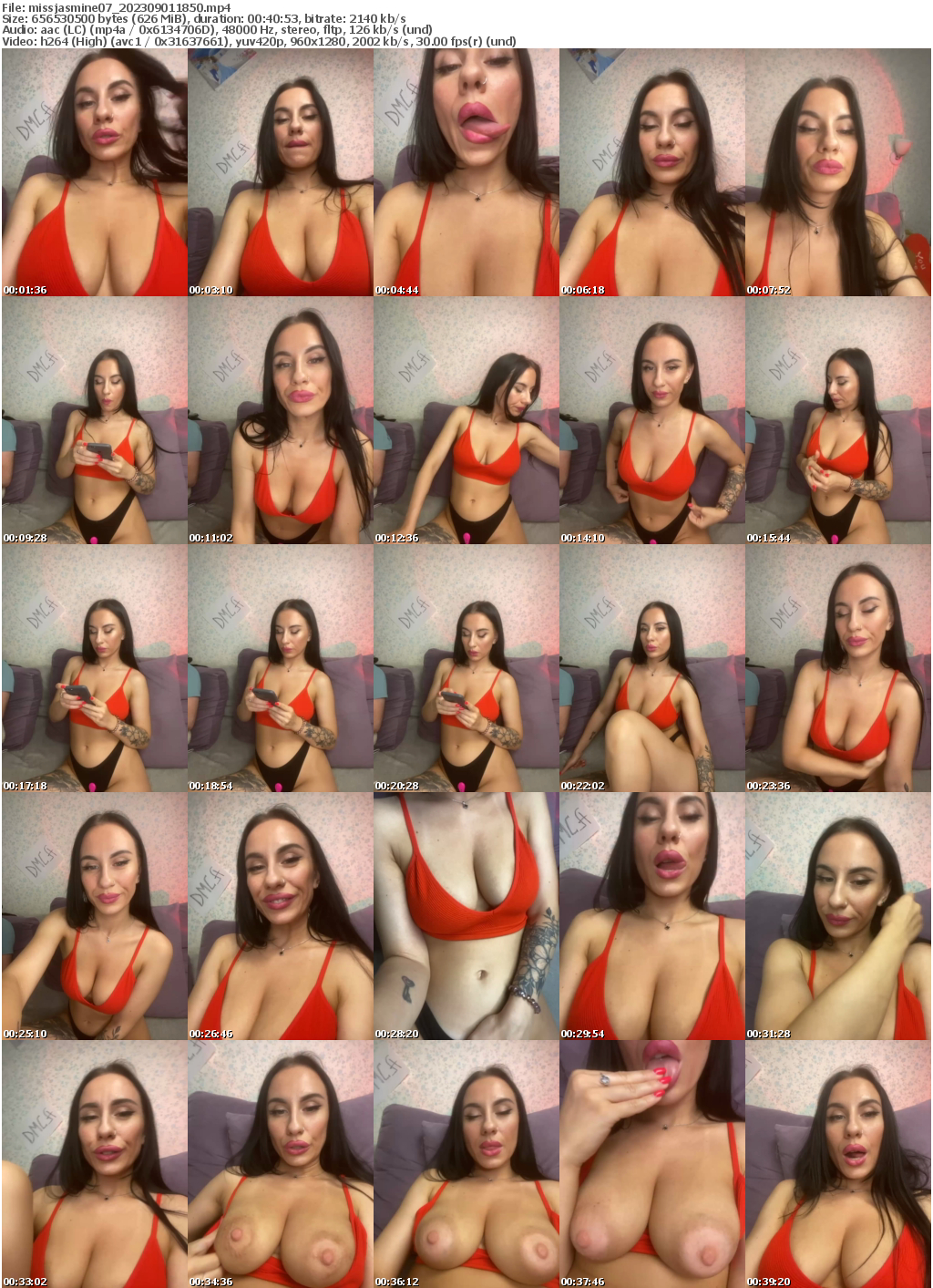 Preview thumb from missjasmine07 on 2023-09-01 @ bongacams