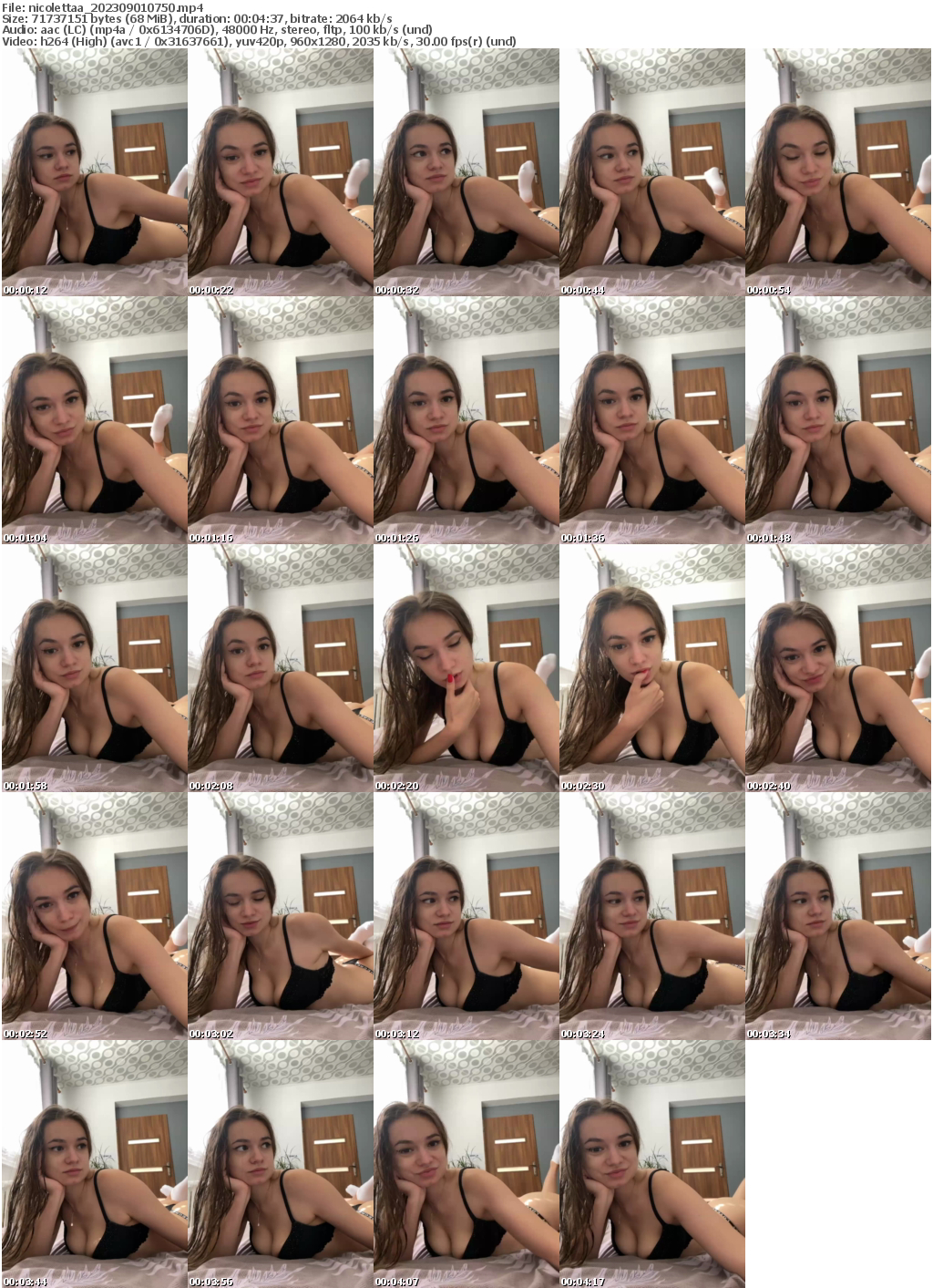 Preview thumb from nicolettaa on 2023-09-01 @ bongacams