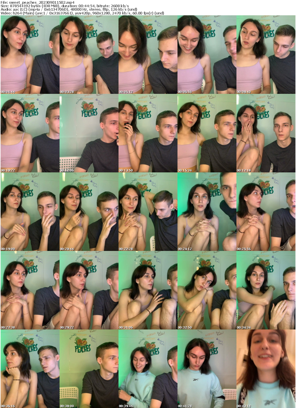 Preview thumb from sweet_peaches on 2023-09-01 @ bongacams