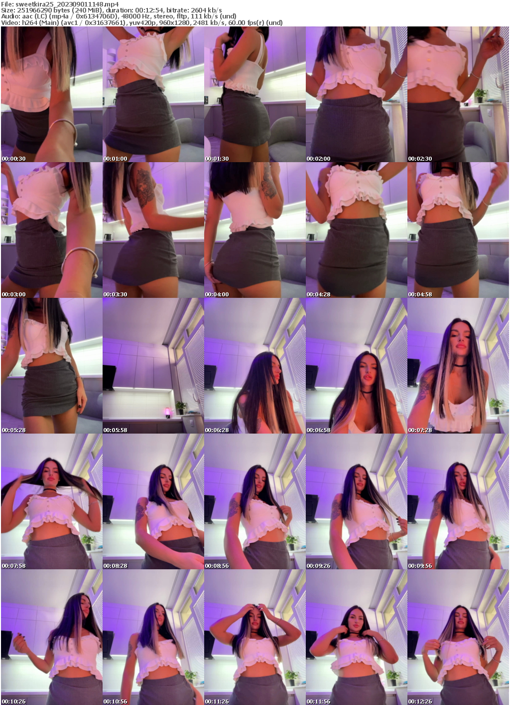 Preview thumb from sweetkira25 on 2023-09-01 @ bongacams