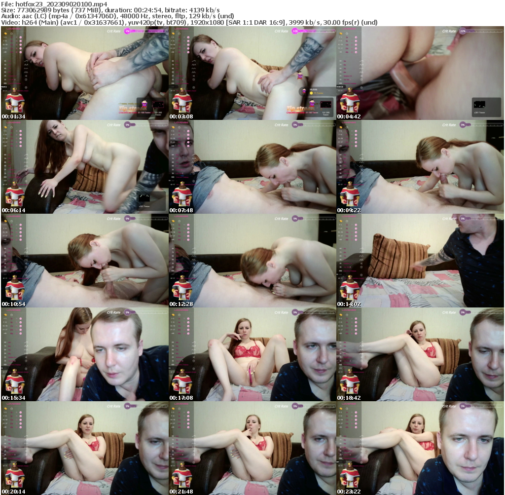 Preview thumb from hotfox23 on 2023-09-02 @ bongacams