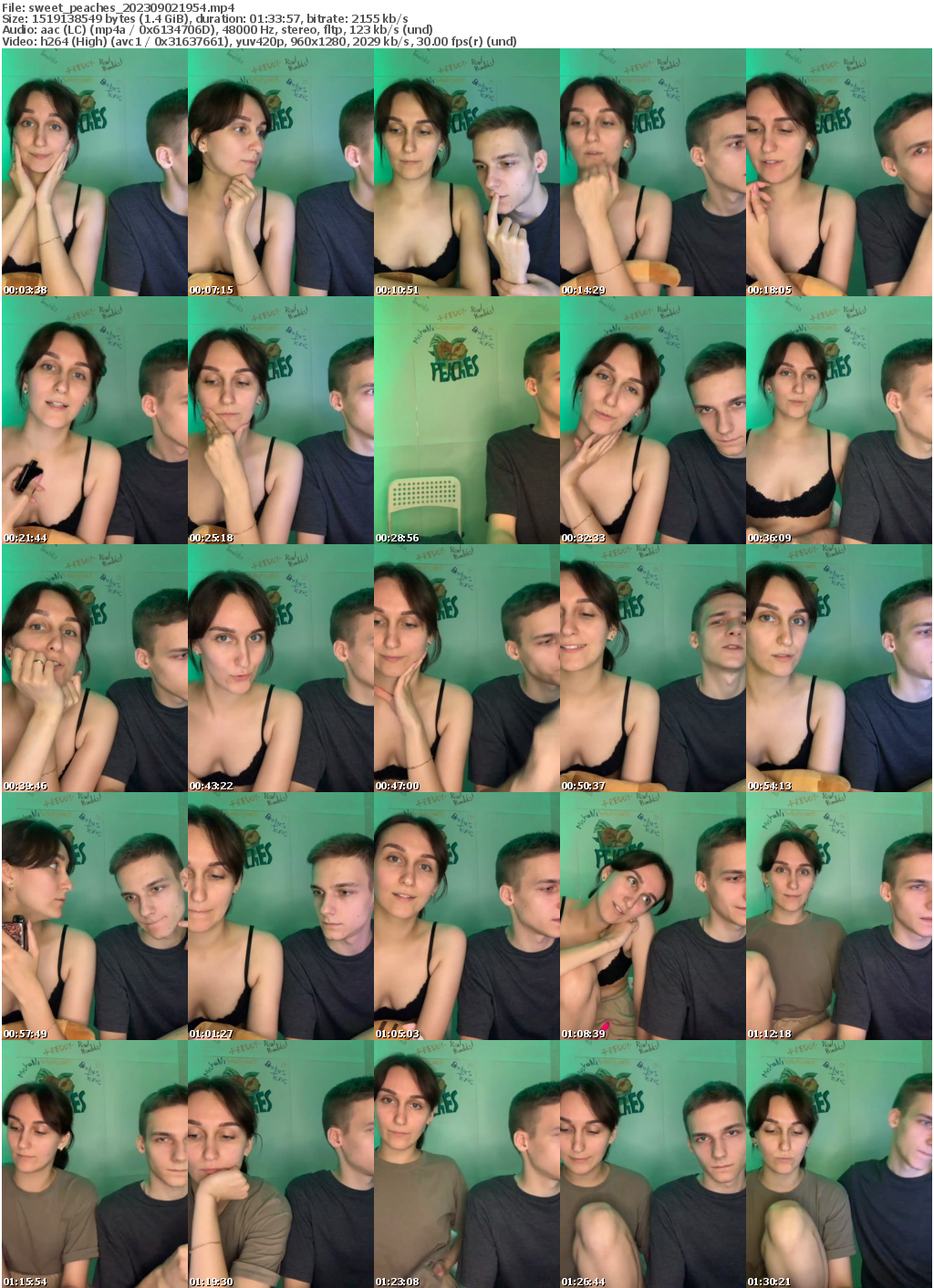 Preview thumb from sweet_peaches on 2023-09-02 @ bongacams