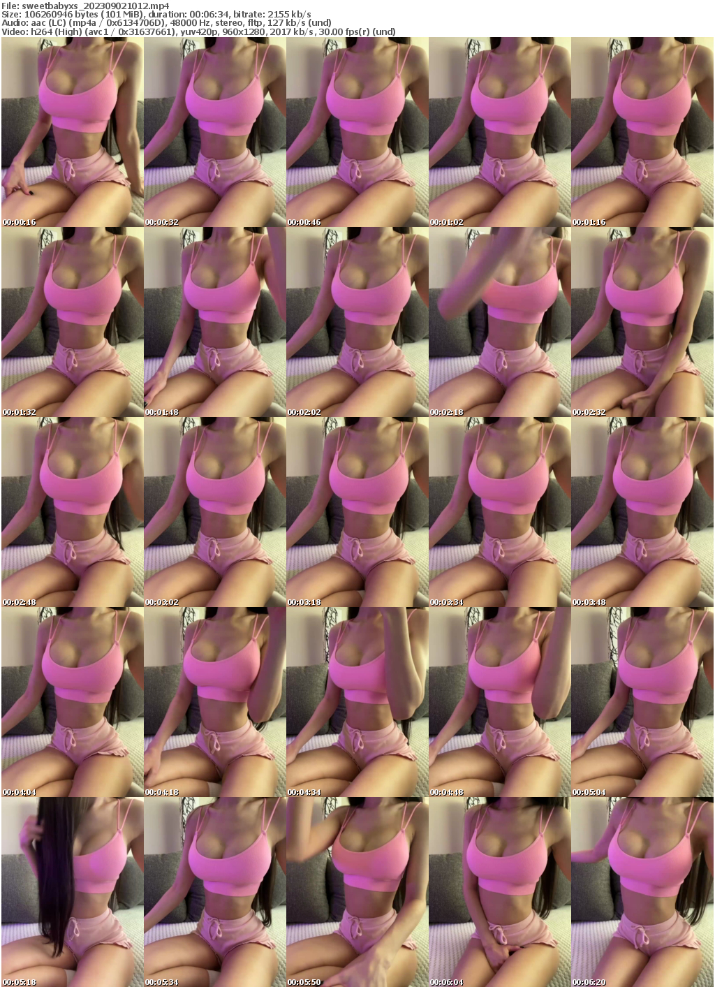 Preview thumb from sweetbabyxs on 2023-09-02 @ bongacams