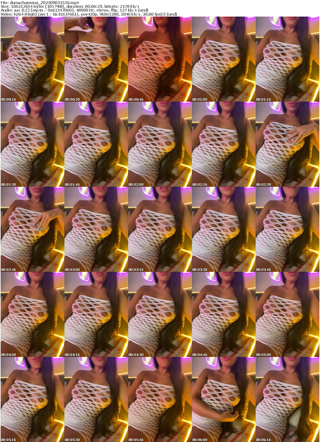 Preview thumb from dianacharming on 2023-09-03 @ bongacams