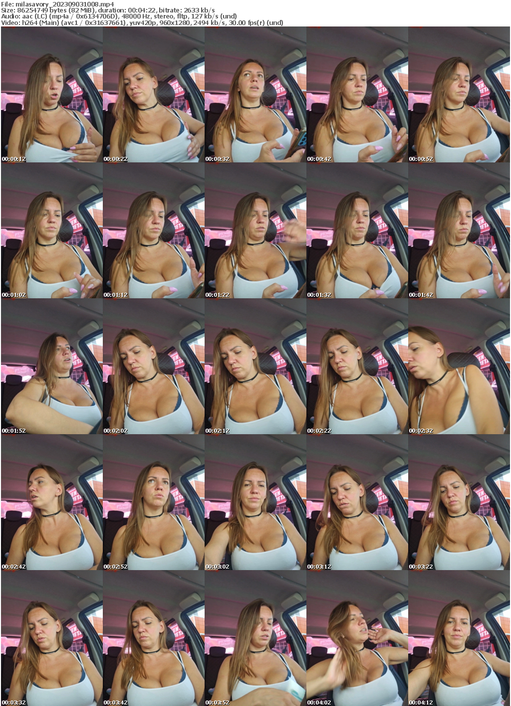 Preview thumb from milasavory on 2023-09-03 @ bongacams