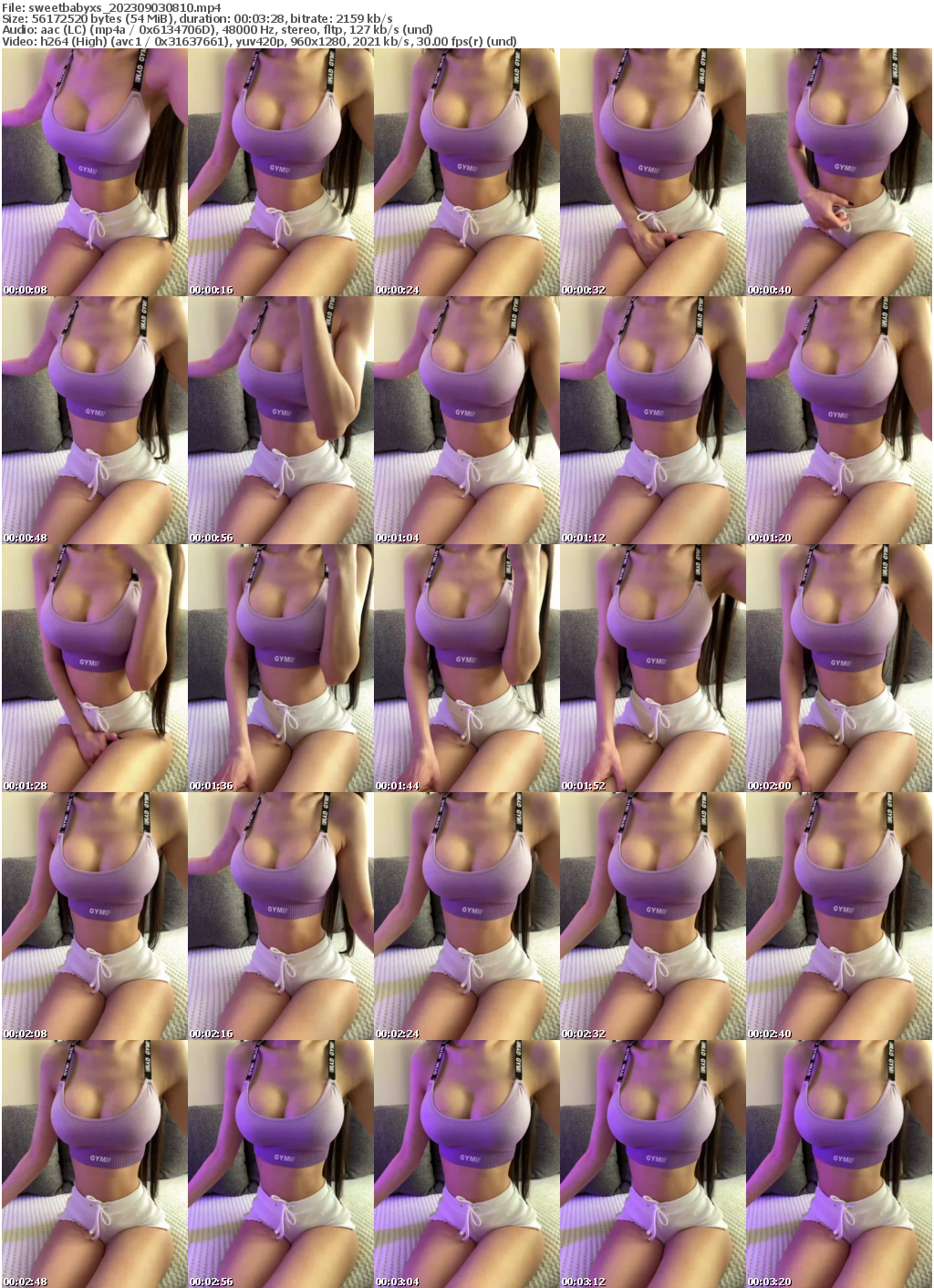 Preview thumb from sweetbabyxs on 2023-09-03 @ bongacams