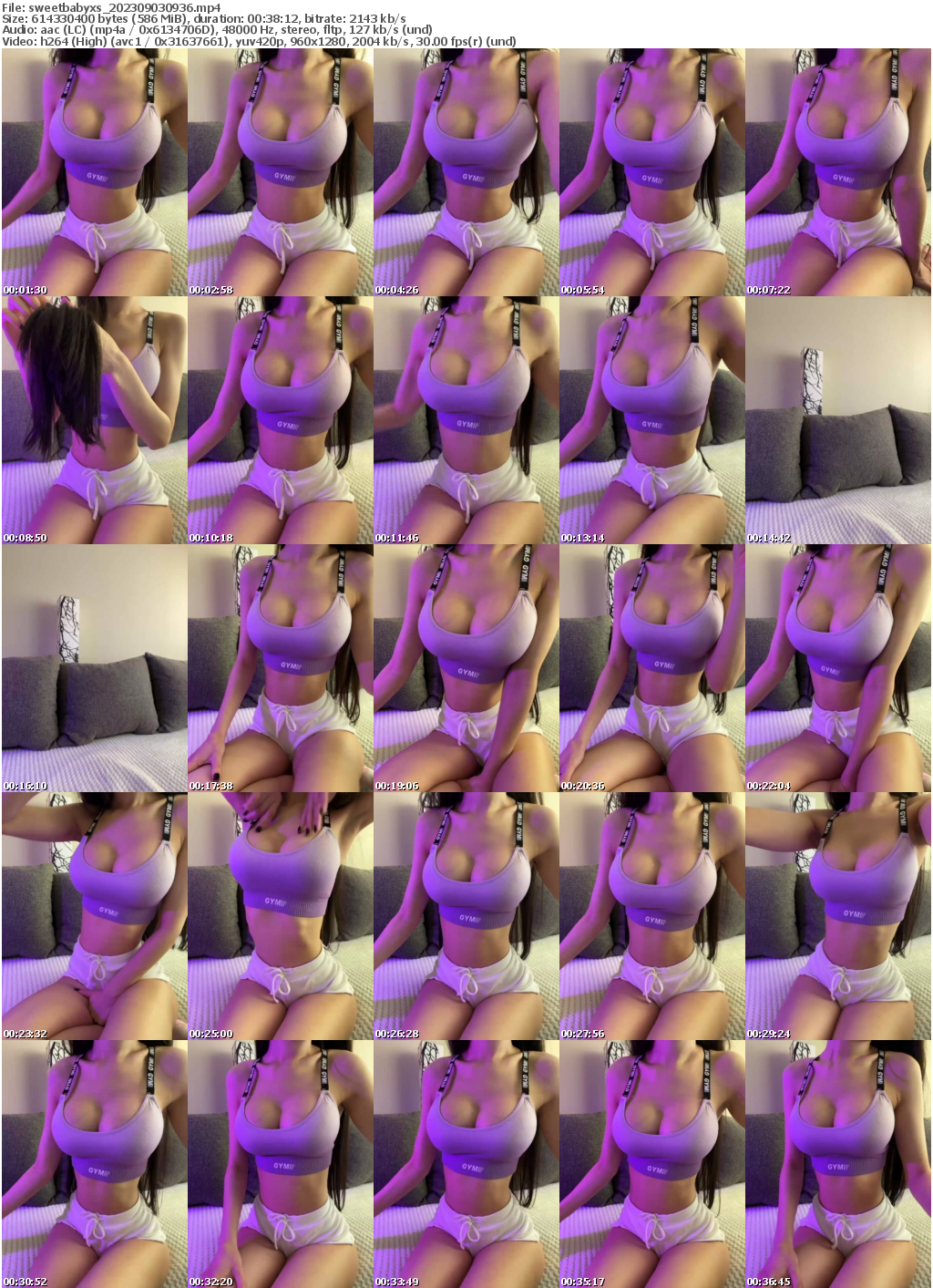 Preview thumb from sweetbabyxs on 2023-09-03 @ bongacams