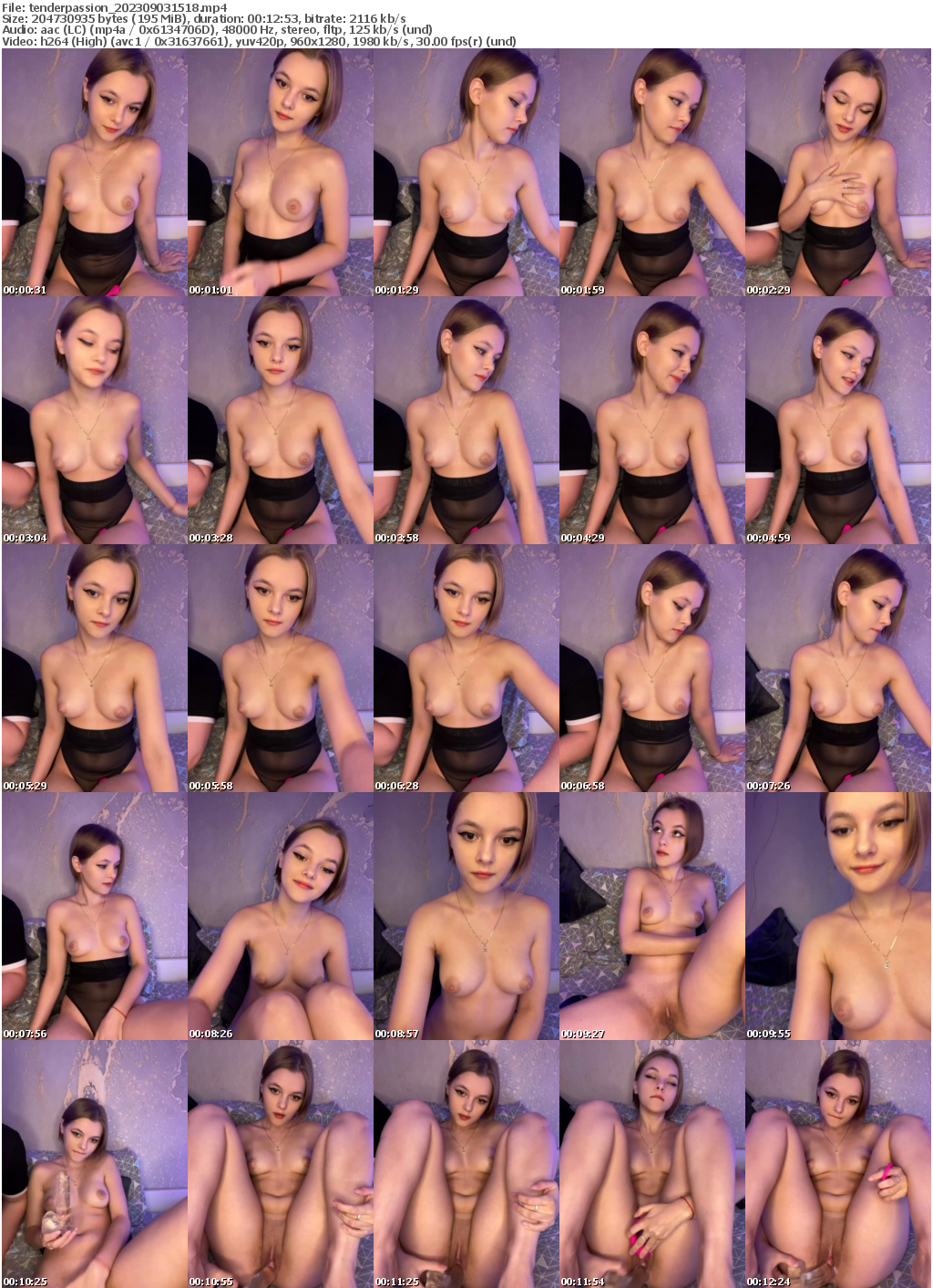 Preview thumb from tenderpassion on 2023-09-03 @ bongacams