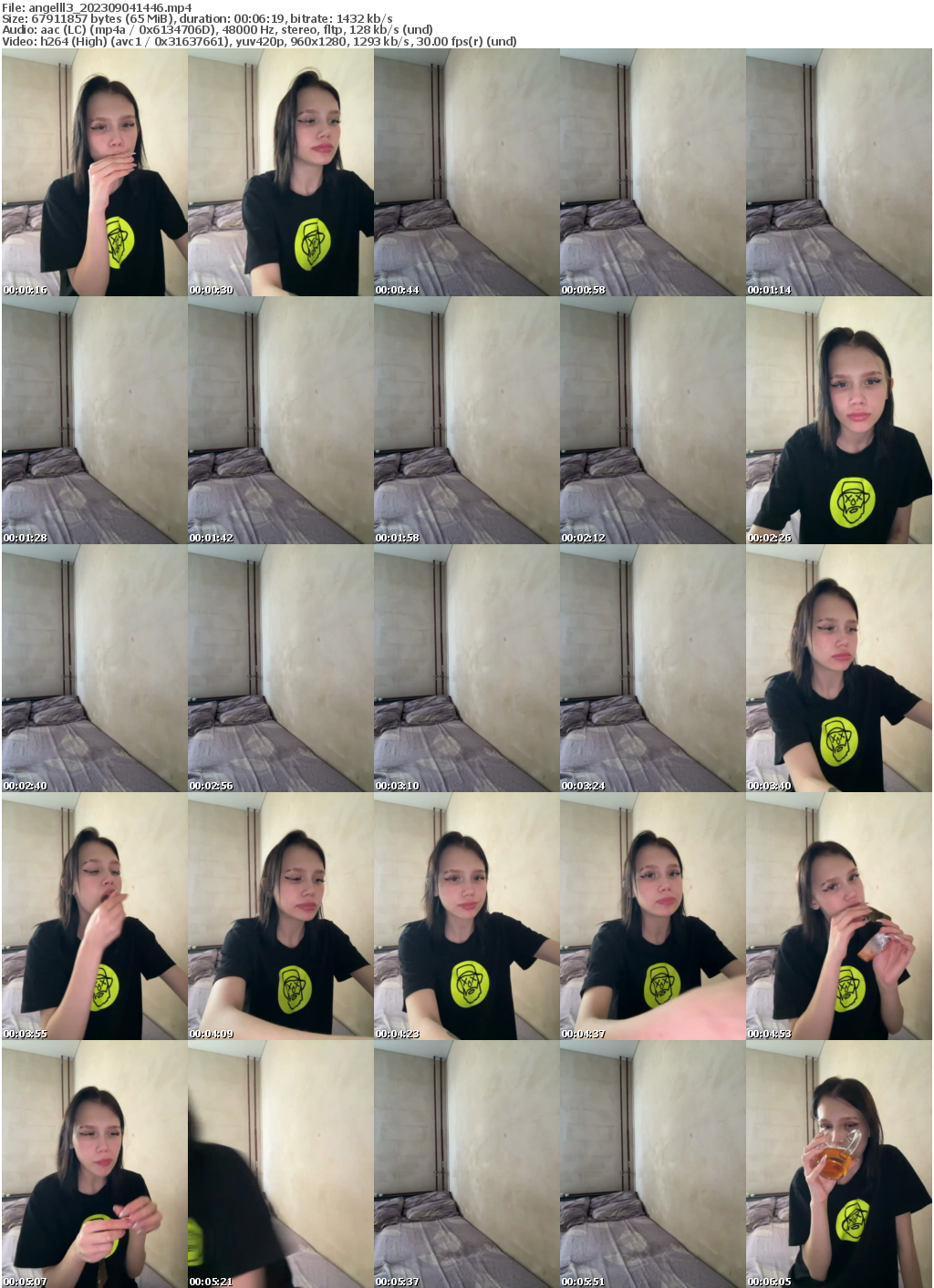 Preview thumb from angelll3 on 2023-09-04 @ bongacams