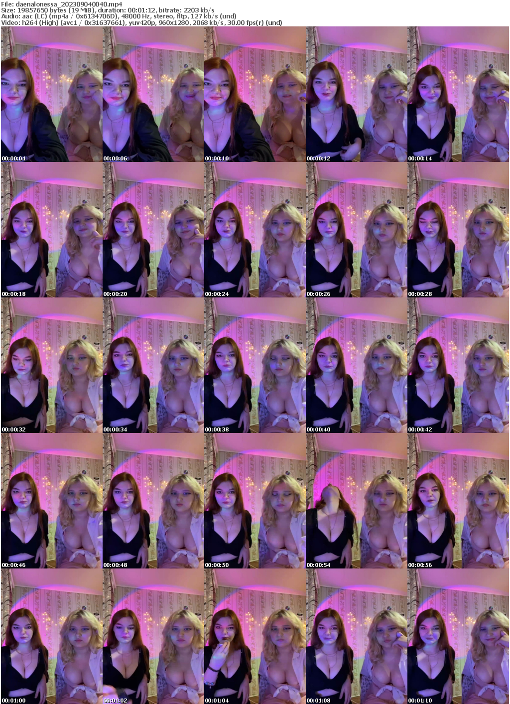 Preview thumb from daenalonessa on 2023-09-04 @ bongacams