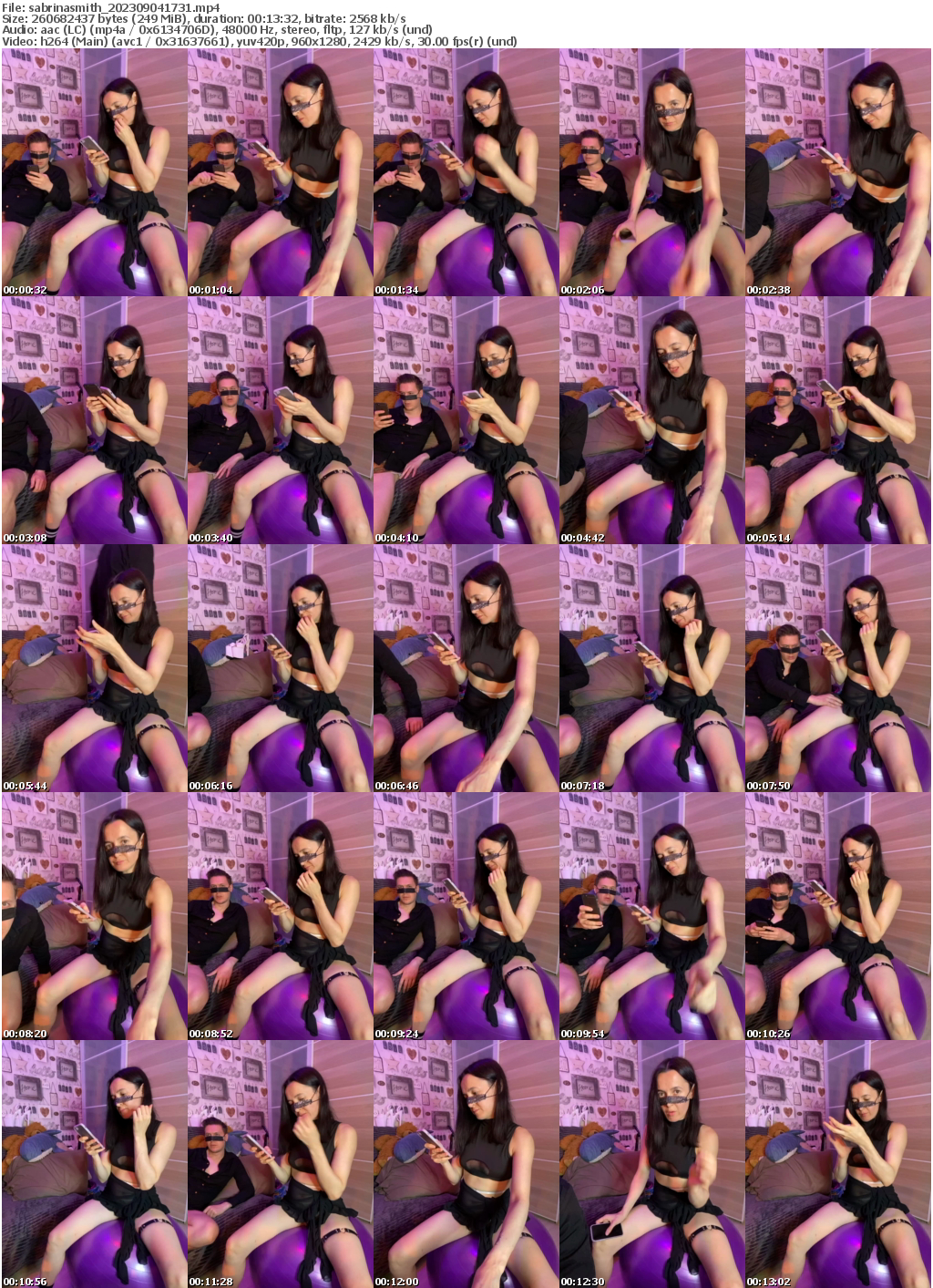 Preview thumb from sabrinasmith on 2023-09-04 @ bongacams