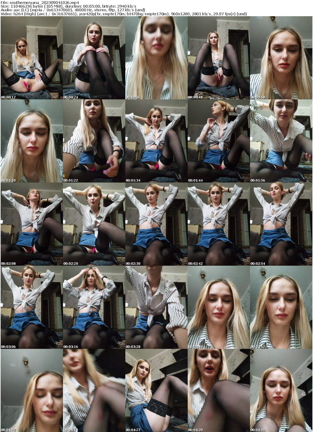 Preview thumb from southerneryana on 2023-09-04 @ bongacams