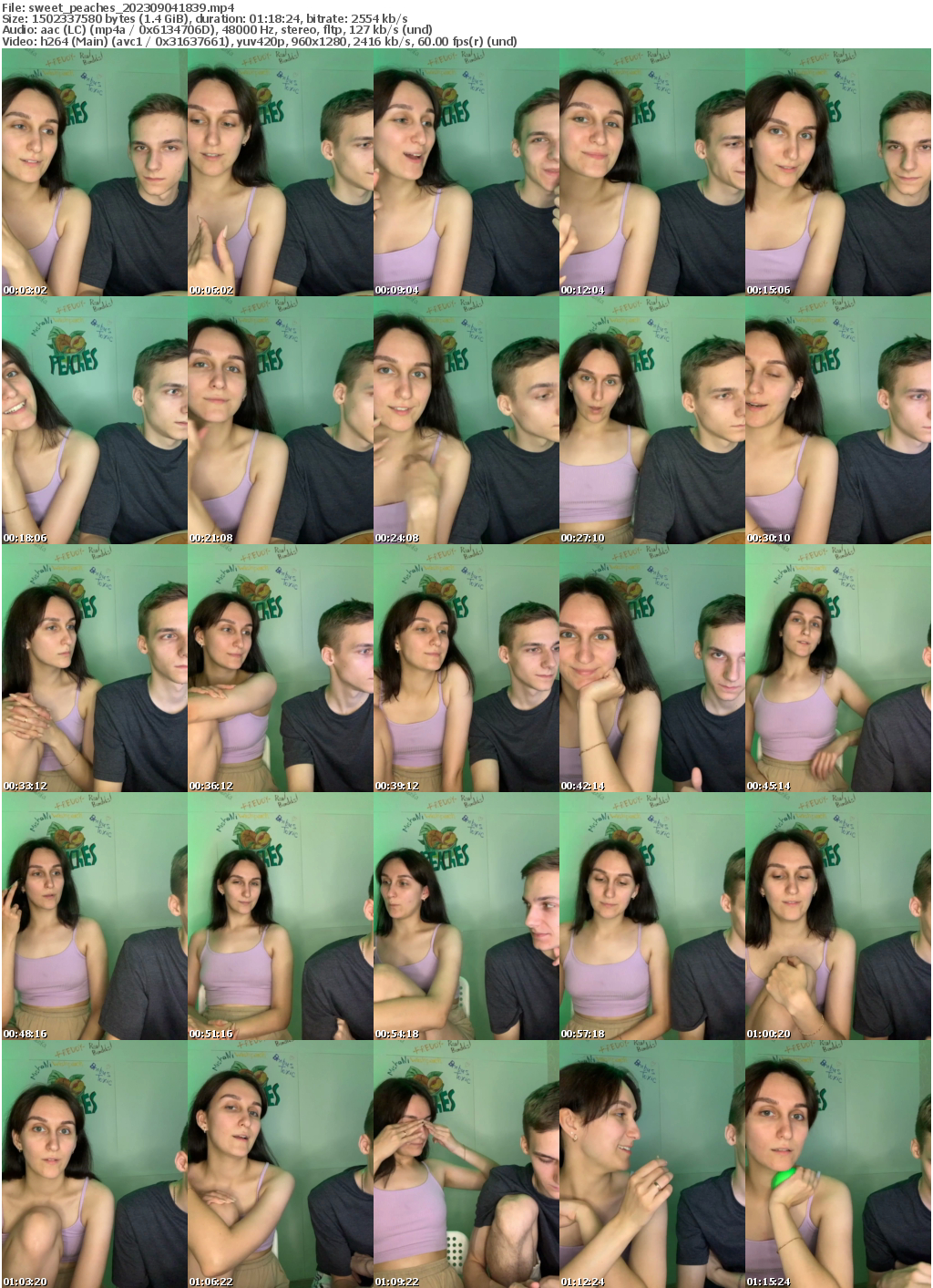 Preview thumb from sweet_peaches on 2023-09-04 @ bongacams