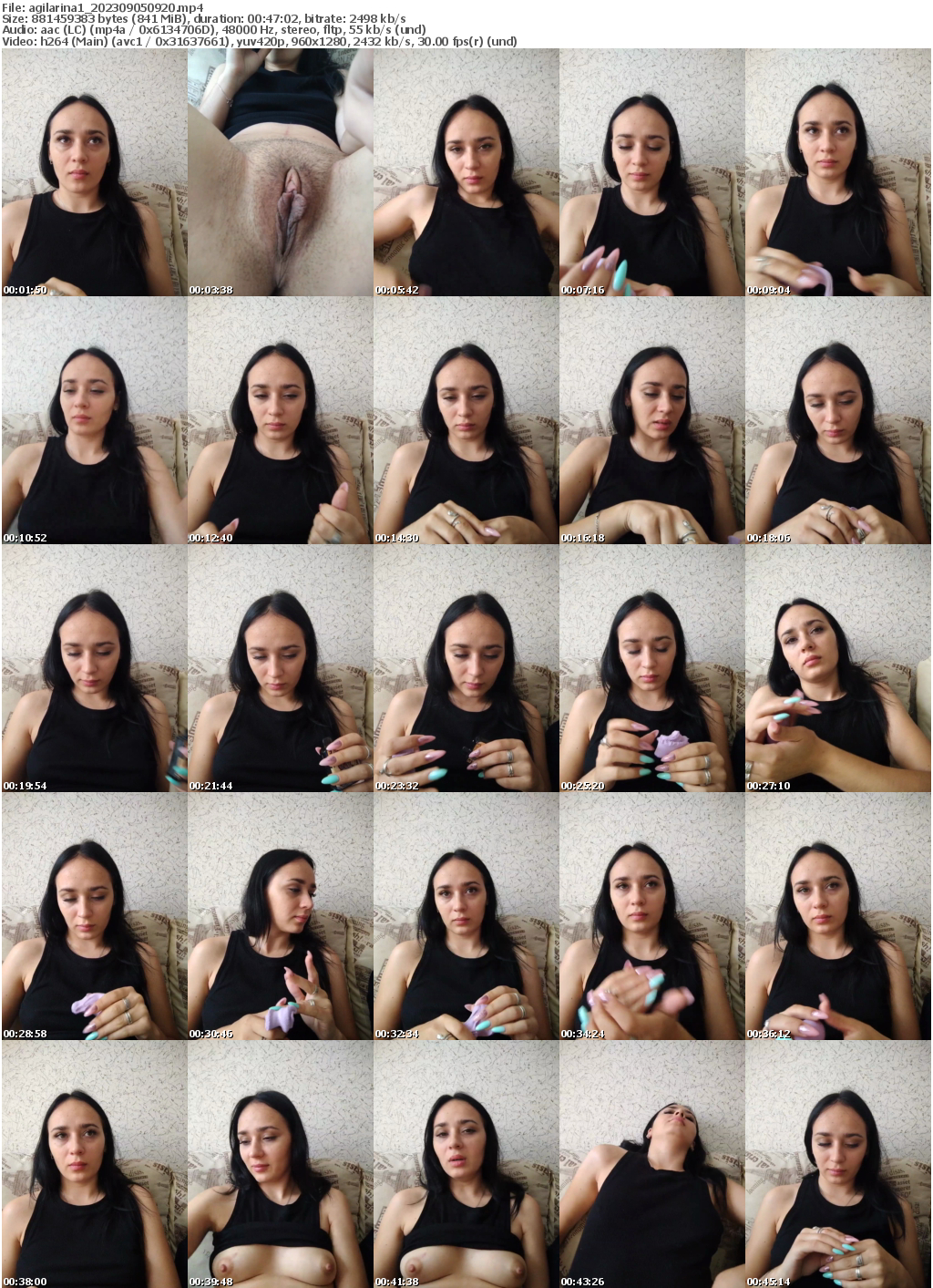 Preview thumb from agilarina1 on 2023-09-05 @ bongacams