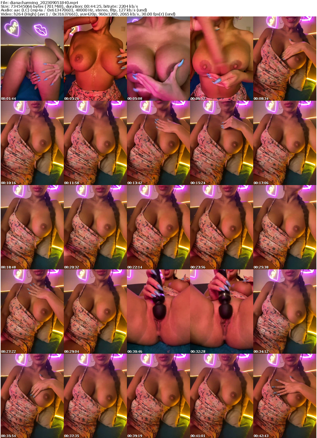 Preview thumb from dianacharming on 2023-09-05 @ bongacams