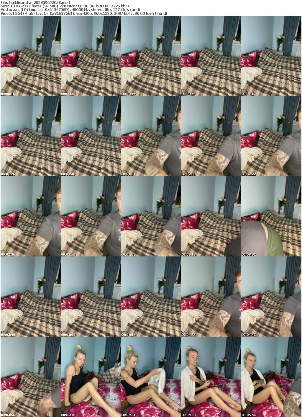 Preview thumb from hulklisandra on 2023-09-05 @ bongacams