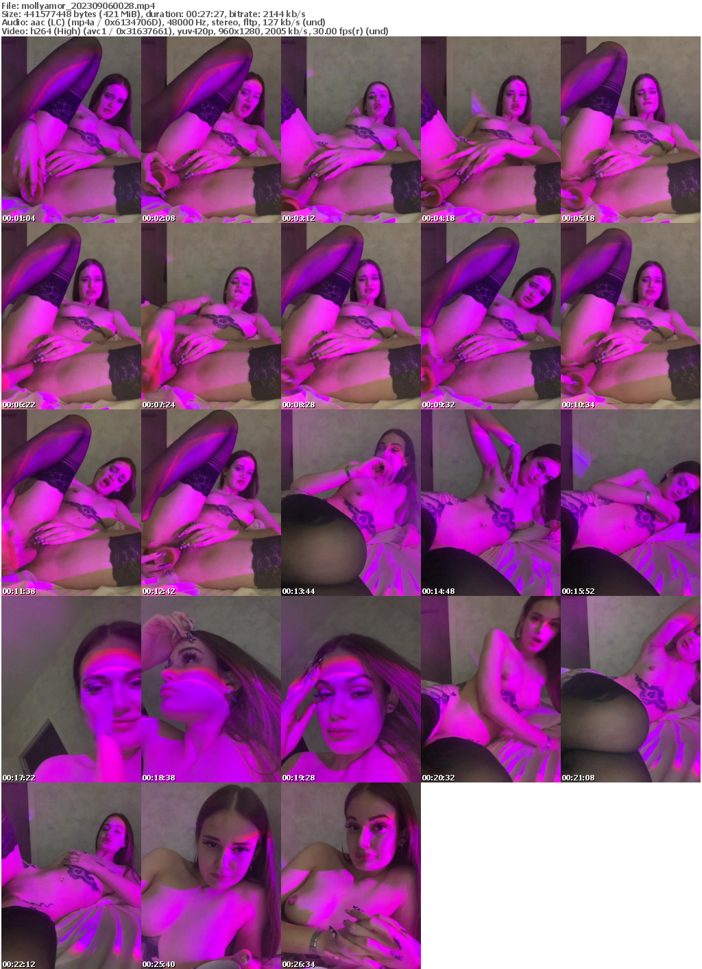 Preview thumb from mollyamor on 2023-09-06 @ bongacams