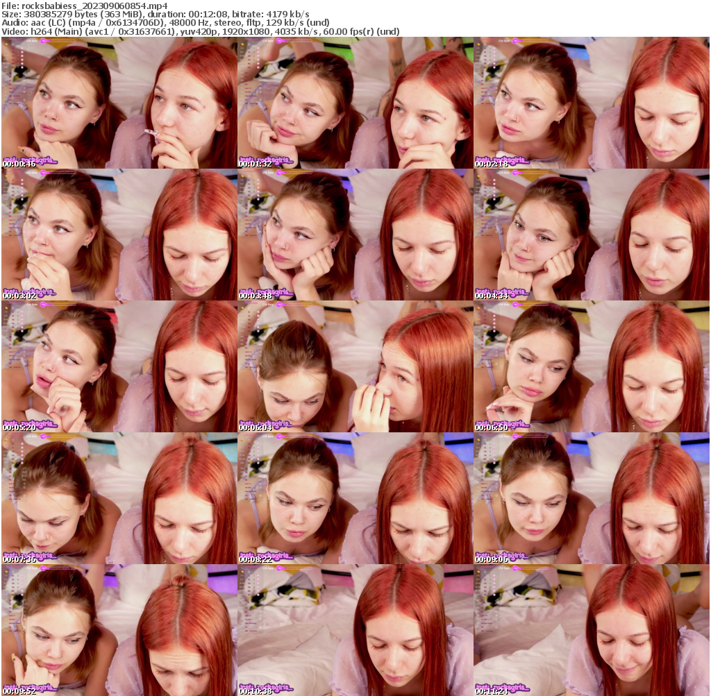 Preview thumb from rocksbabiess on 2023-09-06 @ bongacams