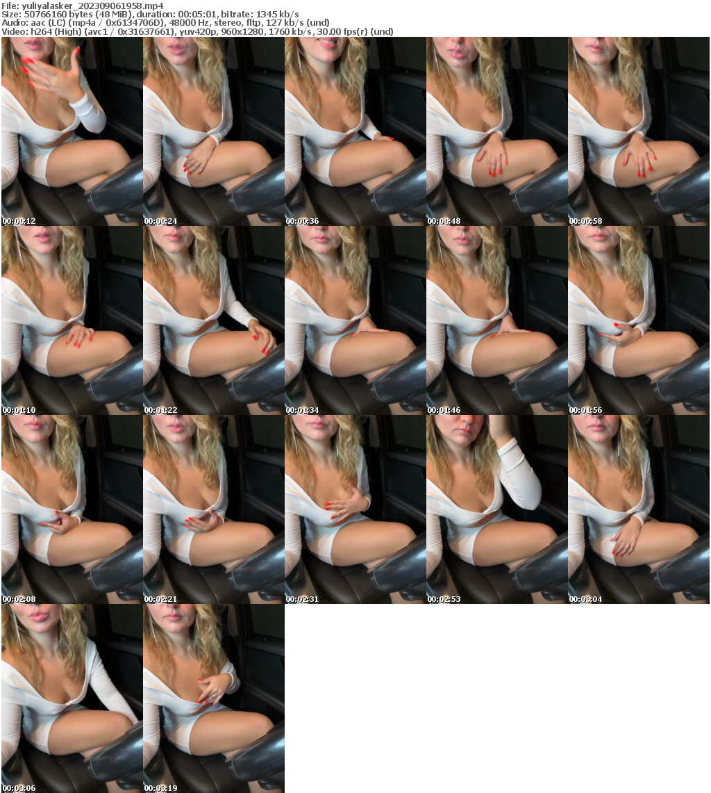 Preview thumb from yuliyalasker on 2023-09-06 @ bongacams