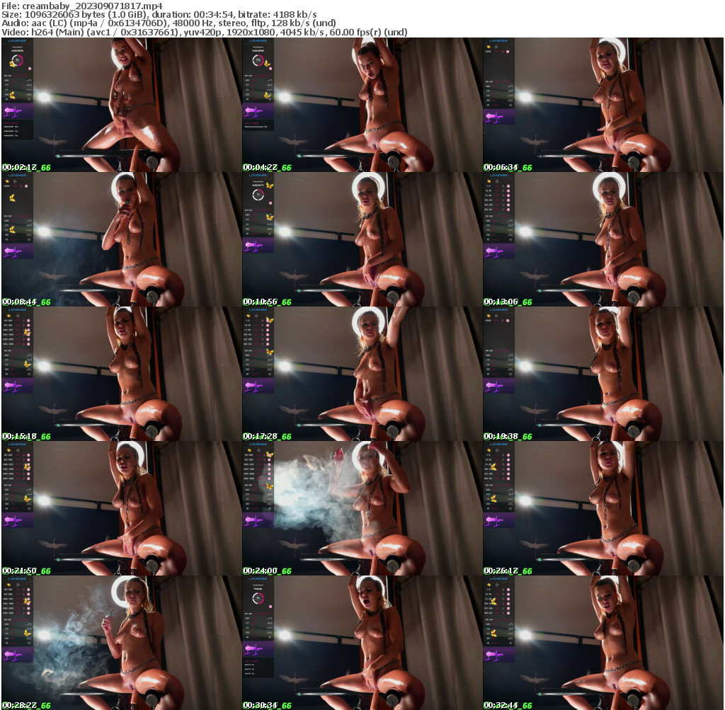 Preview thumb from creambaby on 2023-09-07 @ bongacams