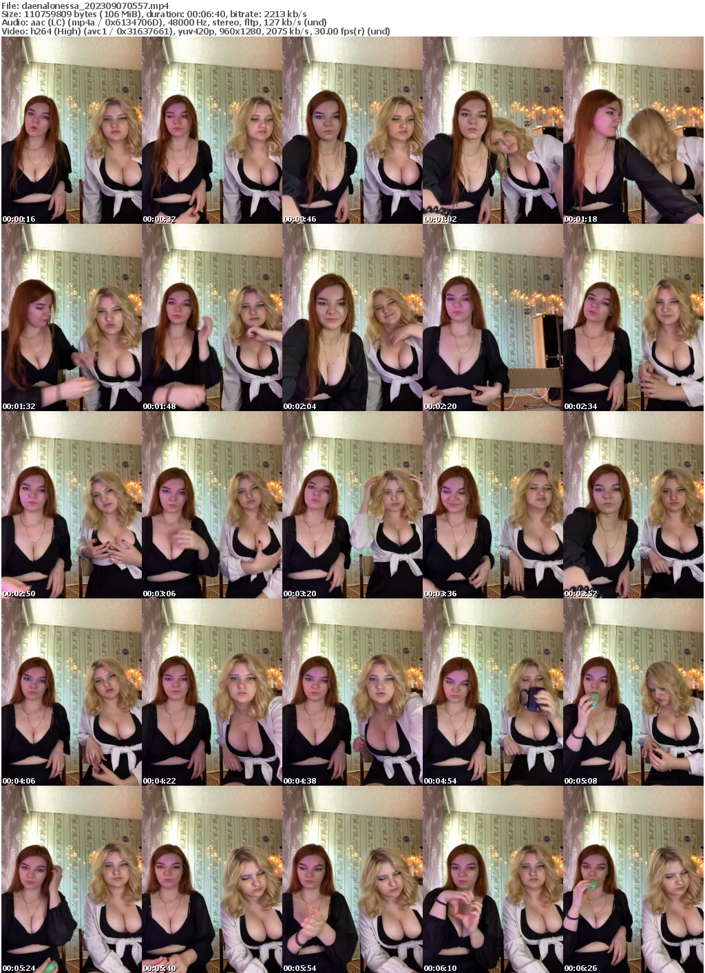 Preview thumb from daenalonessa on 2023-09-07 @ bongacams