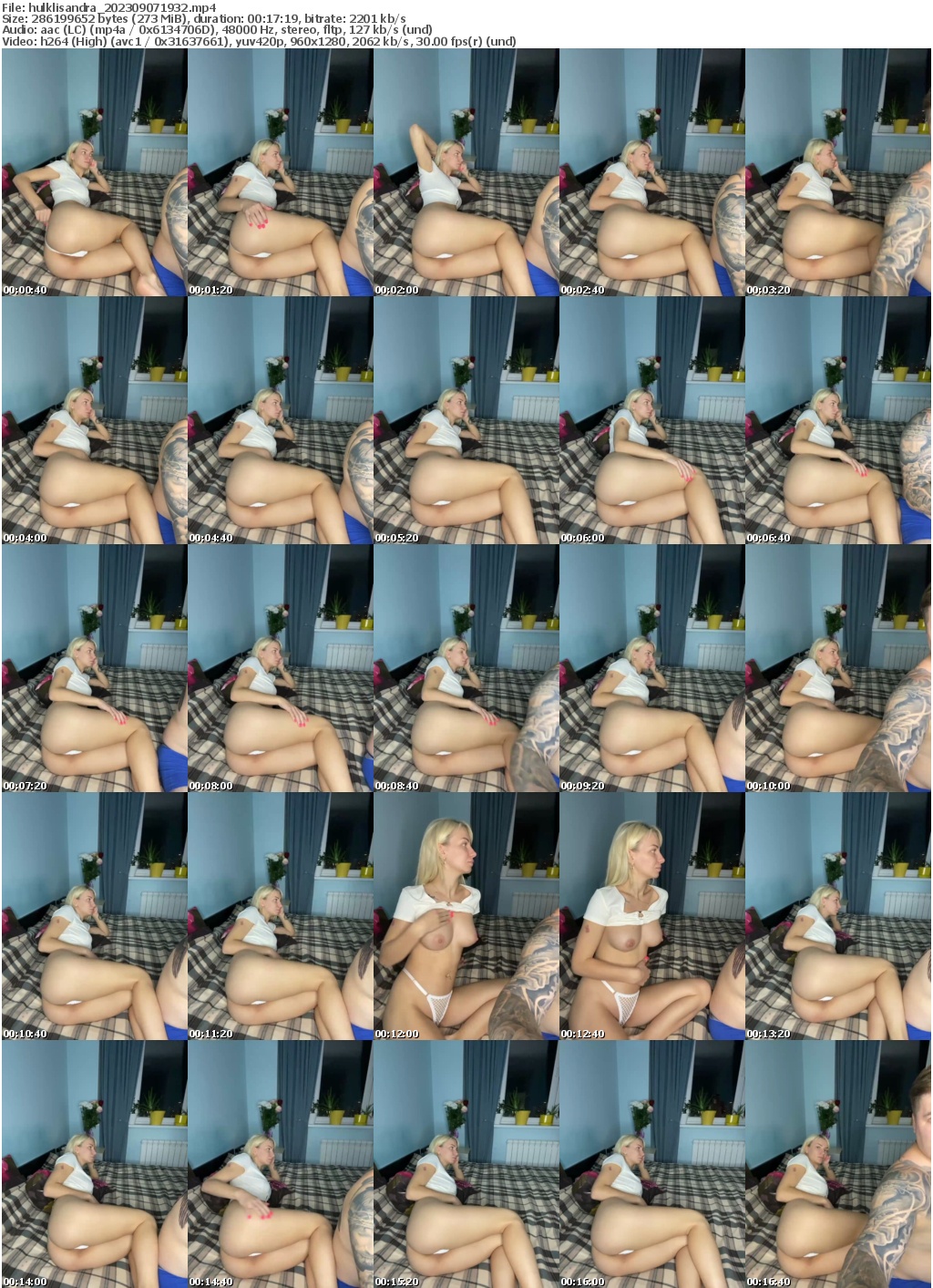 Preview thumb from hulklisandra on 2023-09-07 @ bongacams