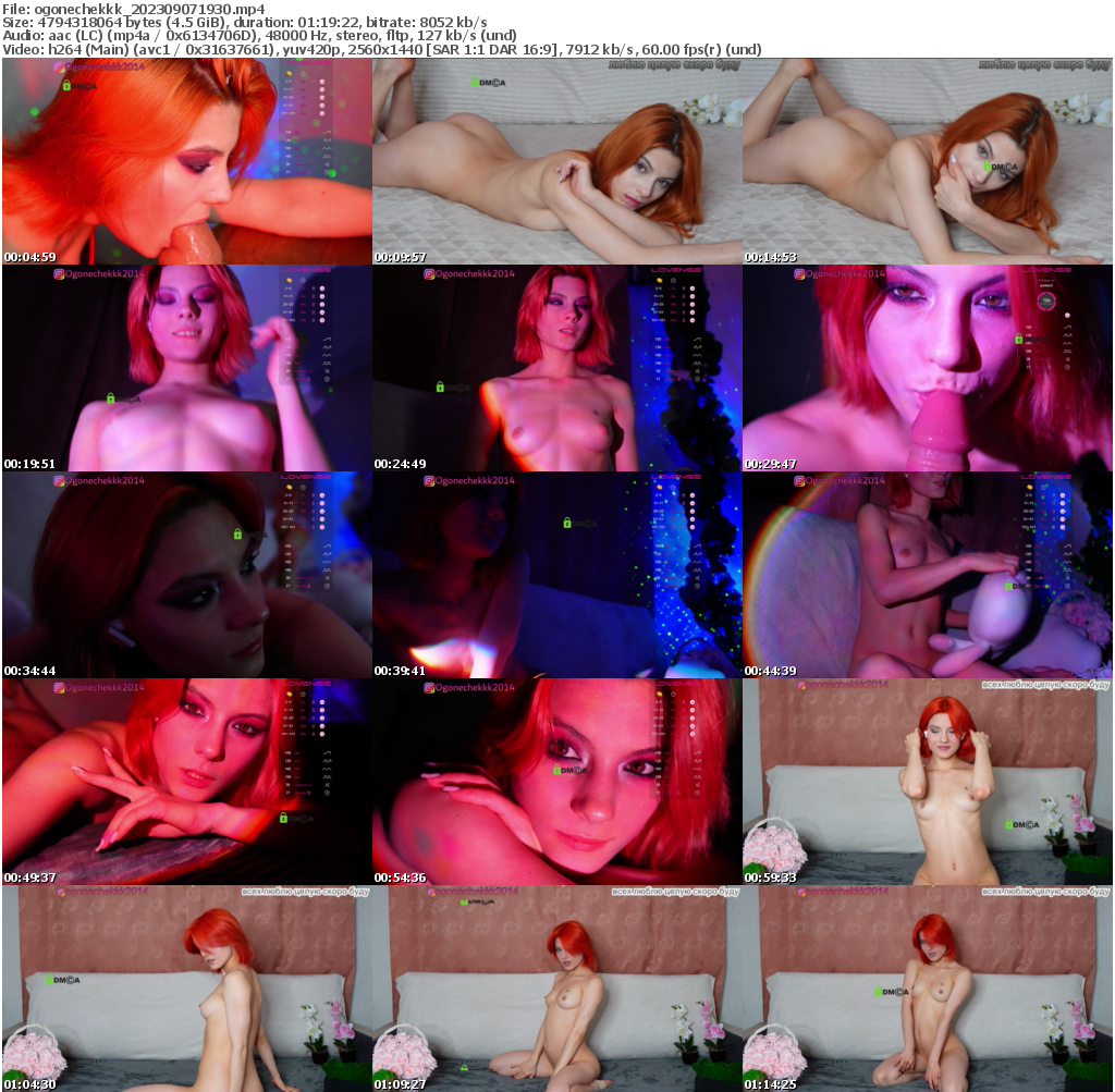 Preview thumb from ogonechekkk on 2023-09-07 @ bongacams