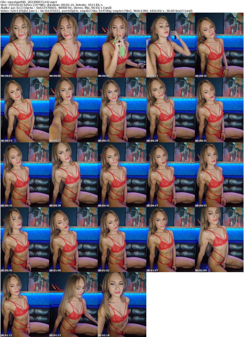 Preview thumb from sweetgerl00 on 2023-09-07 @ bongacams